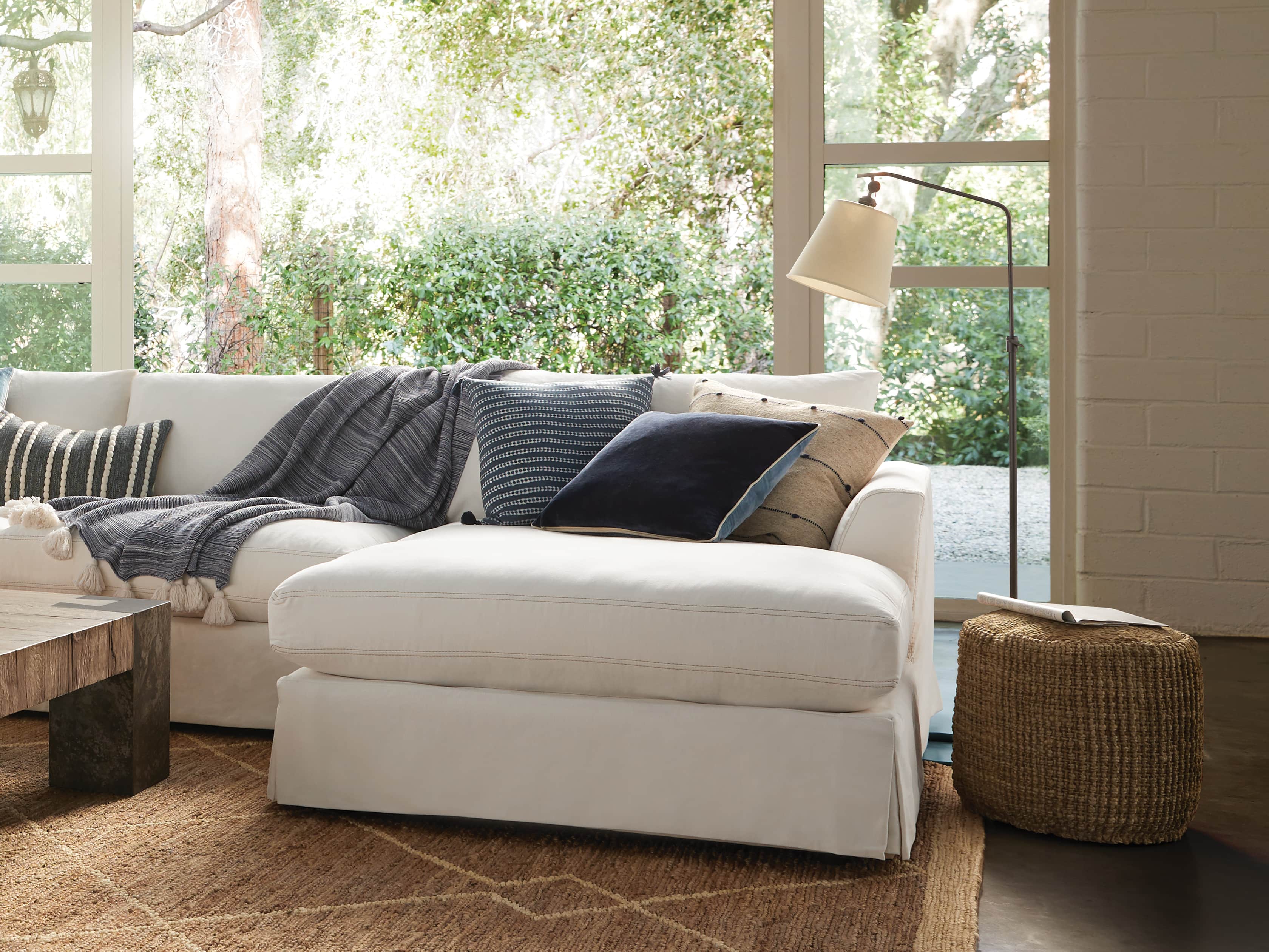 Kellen Bronze Floor Lamp with Linen Shade, slide 5 of 9