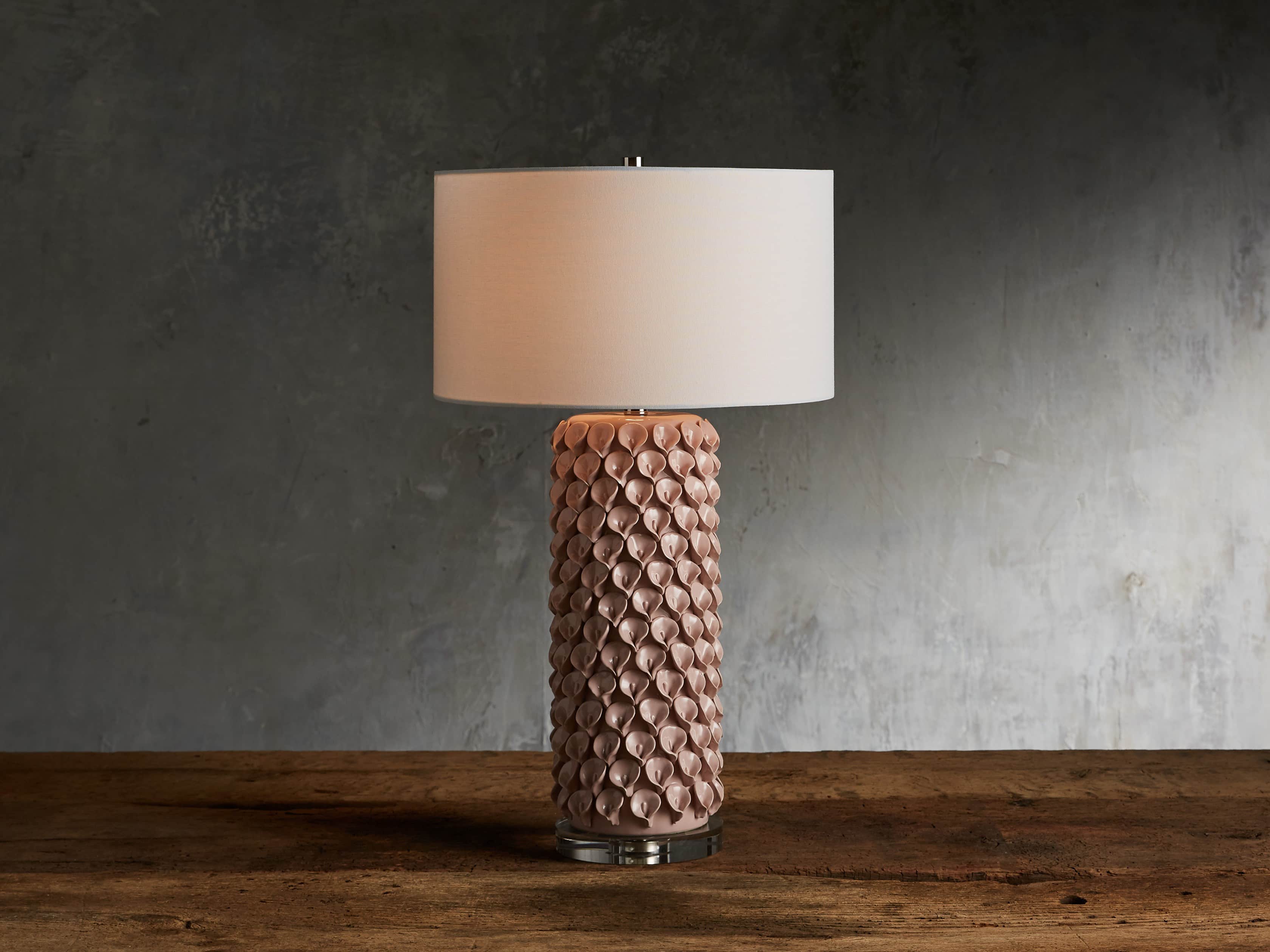 Pink Lily Table Lamp