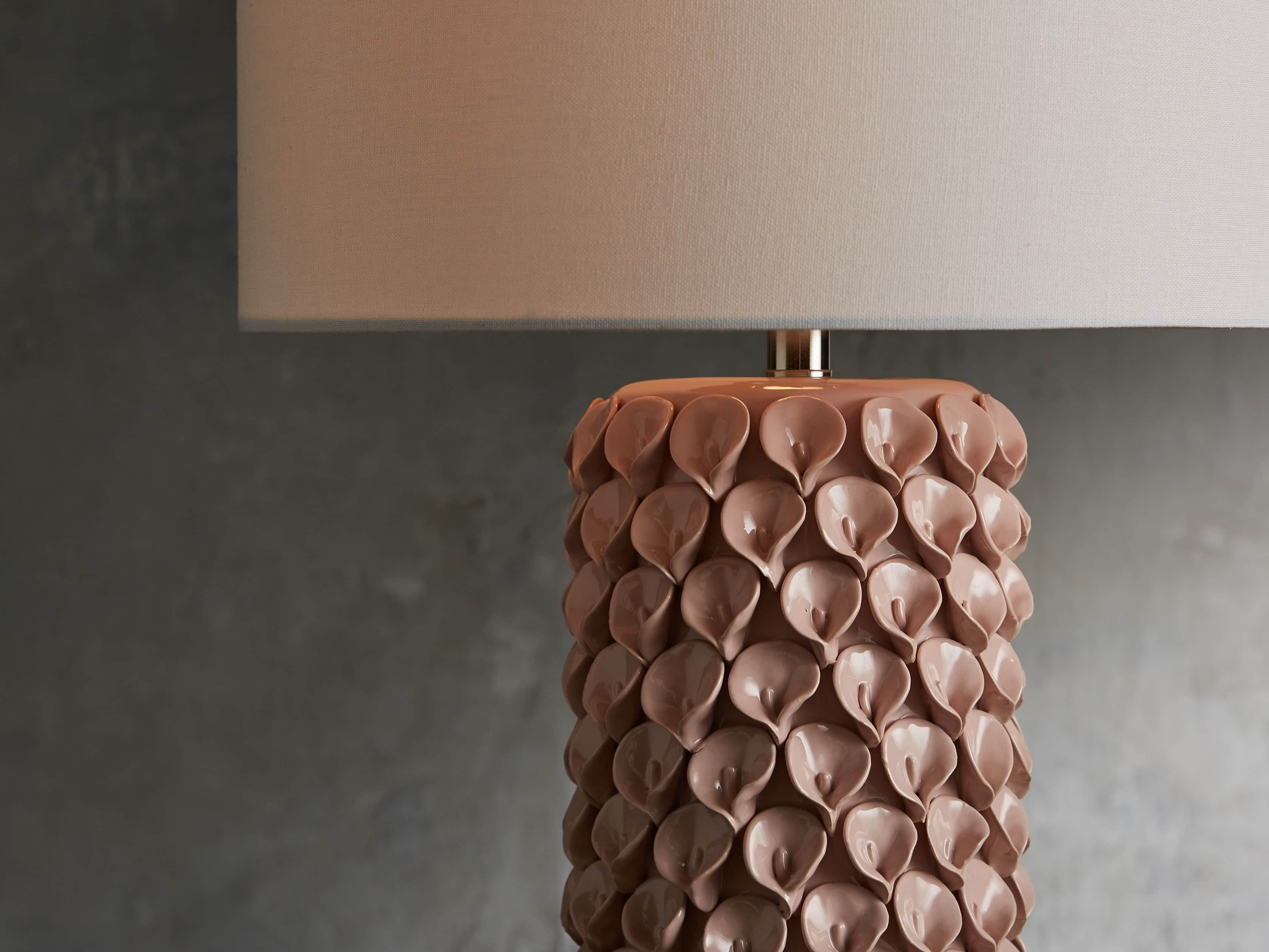 Pink Lily Table Lamp