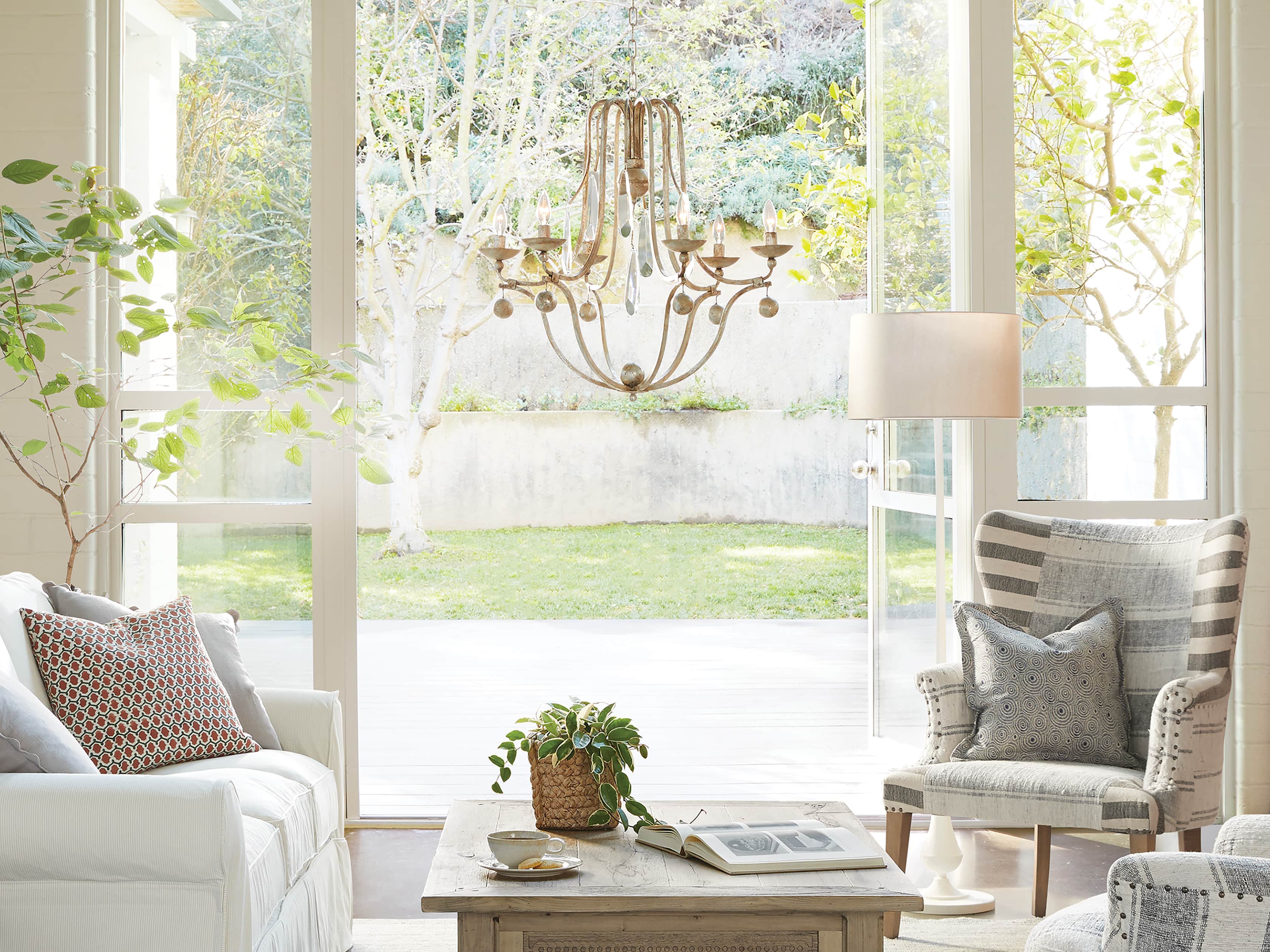 Sutherlin Gesso Floor Lamp, slide 5 of 6