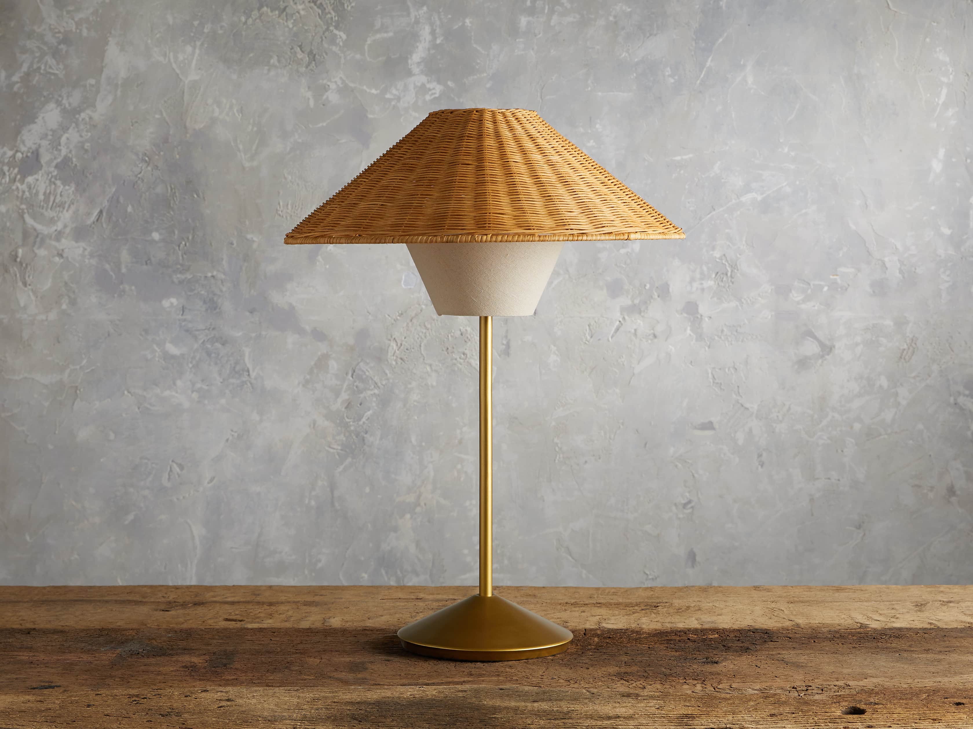 Farrah Rattan Table Lamp, slide 2 of 6
