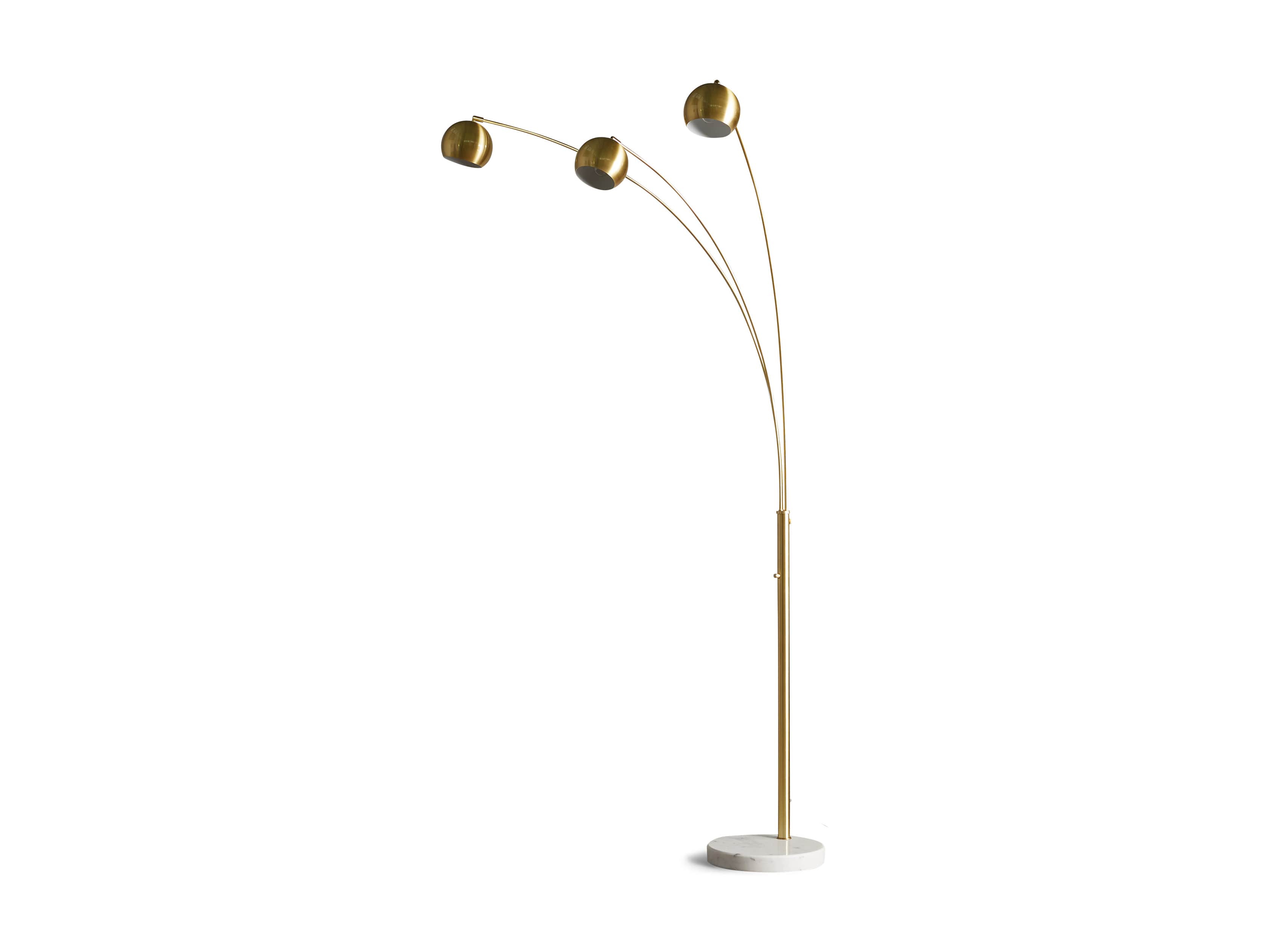 Astin 3-Arm Brass Arc Lamp, slide 4 of 4