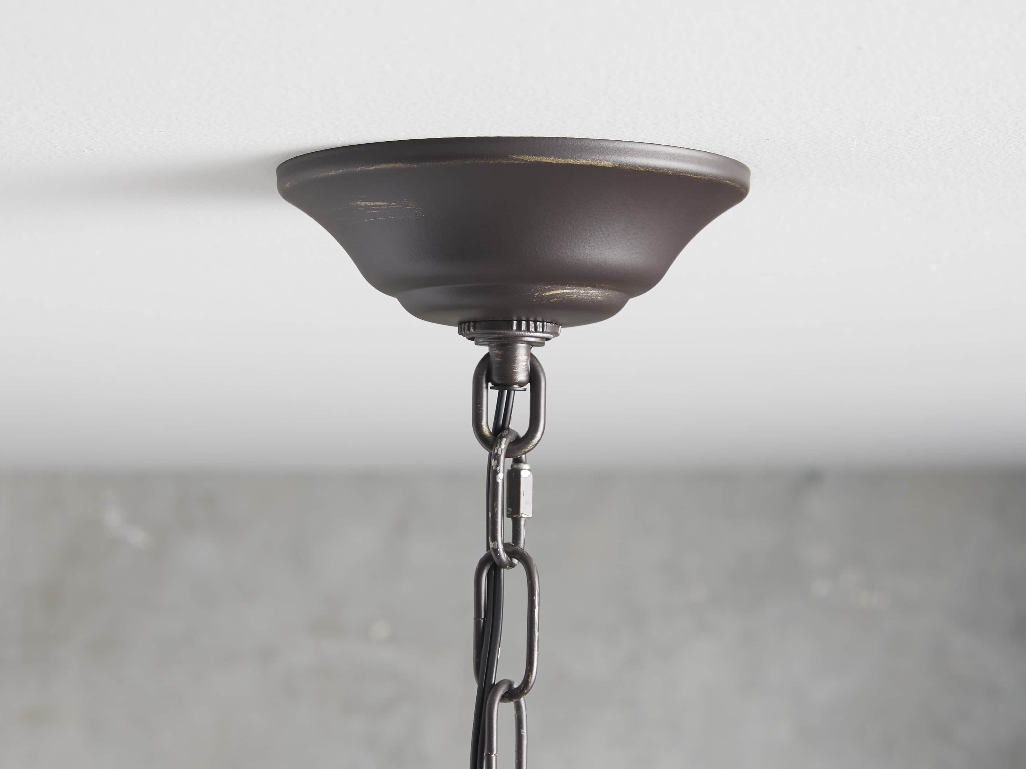 Collier 8 light Chandelier in Bronze, slide 4 of 6