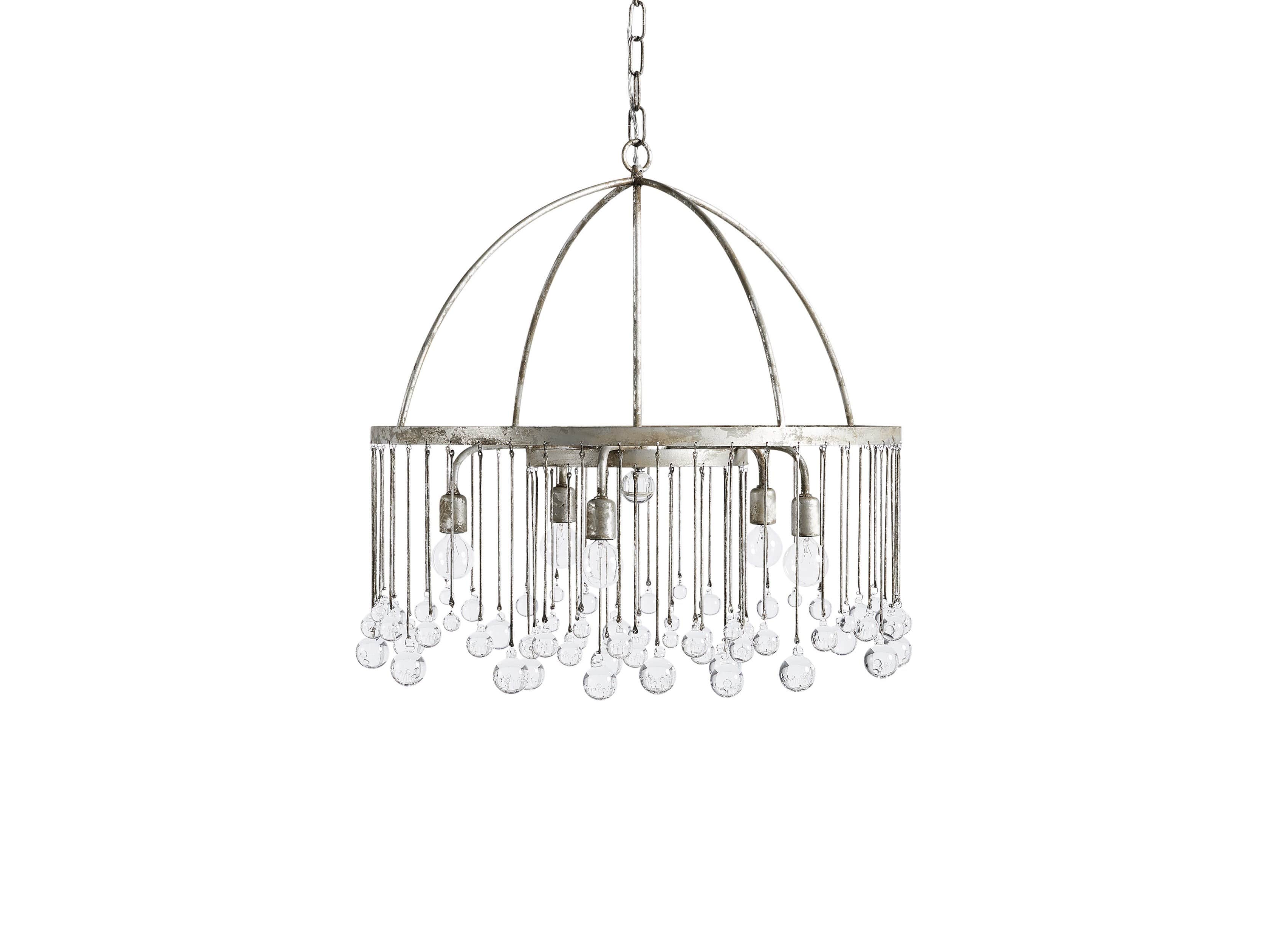 arhaus glass sphere chandelier