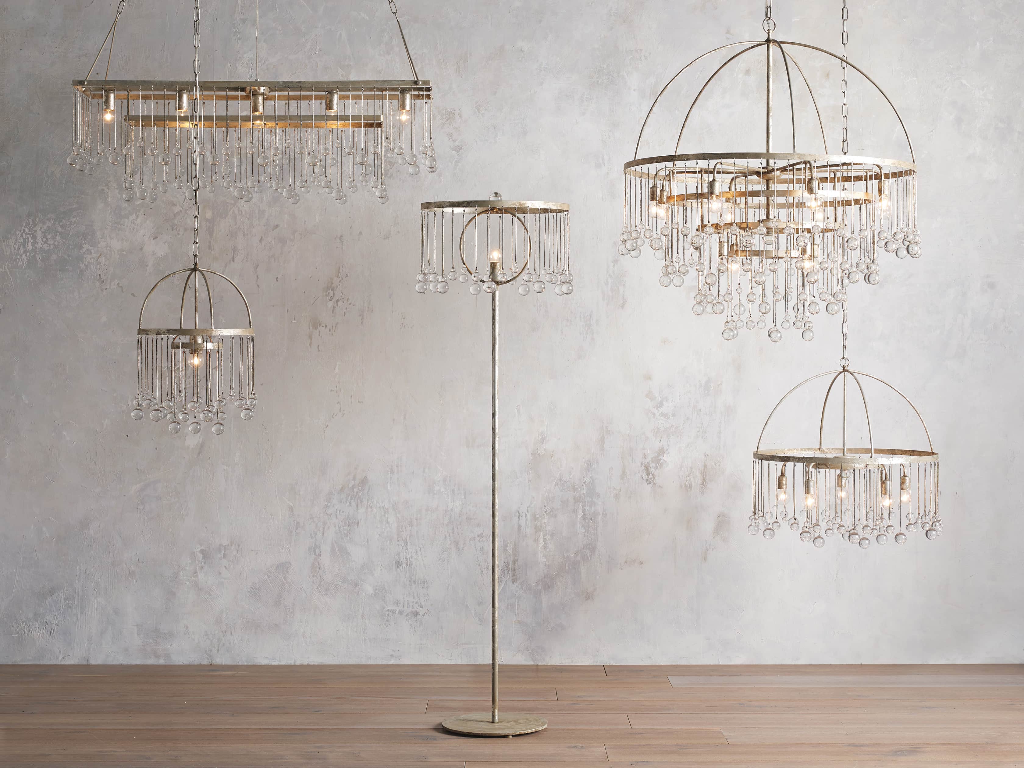 Aubrey 8 Light Chandelier in Silver, slide 4 of 7