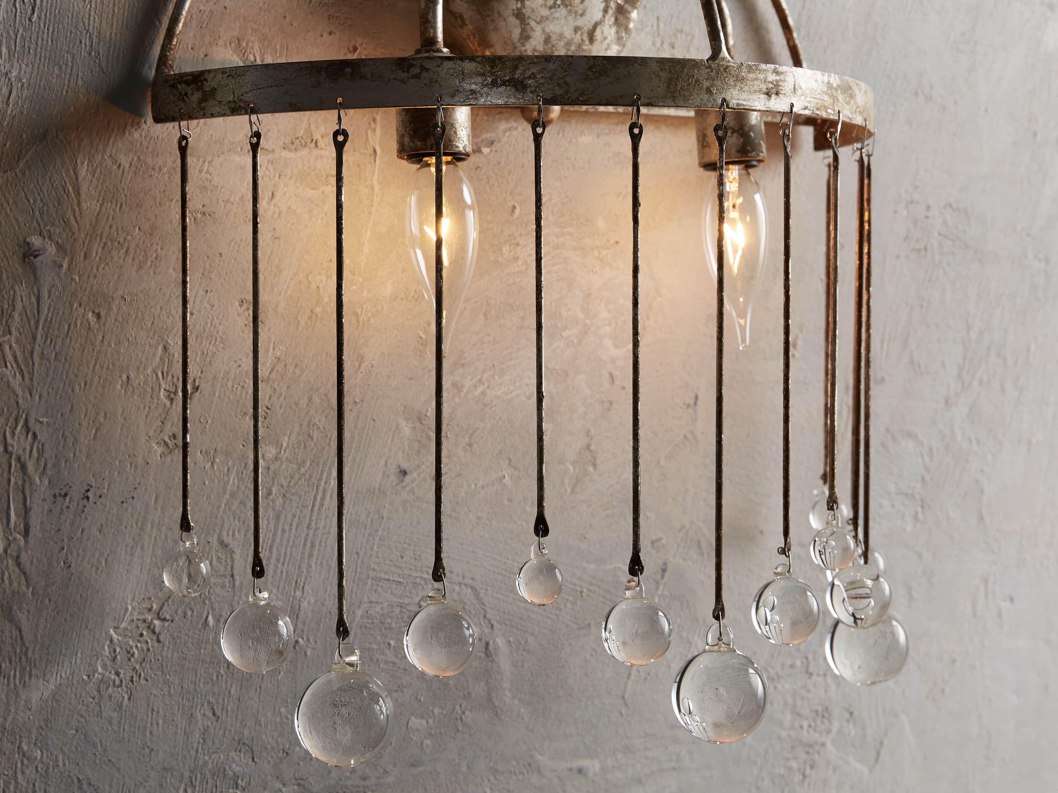 Aubrey Silver Wall Sconce, slide 2 of 4