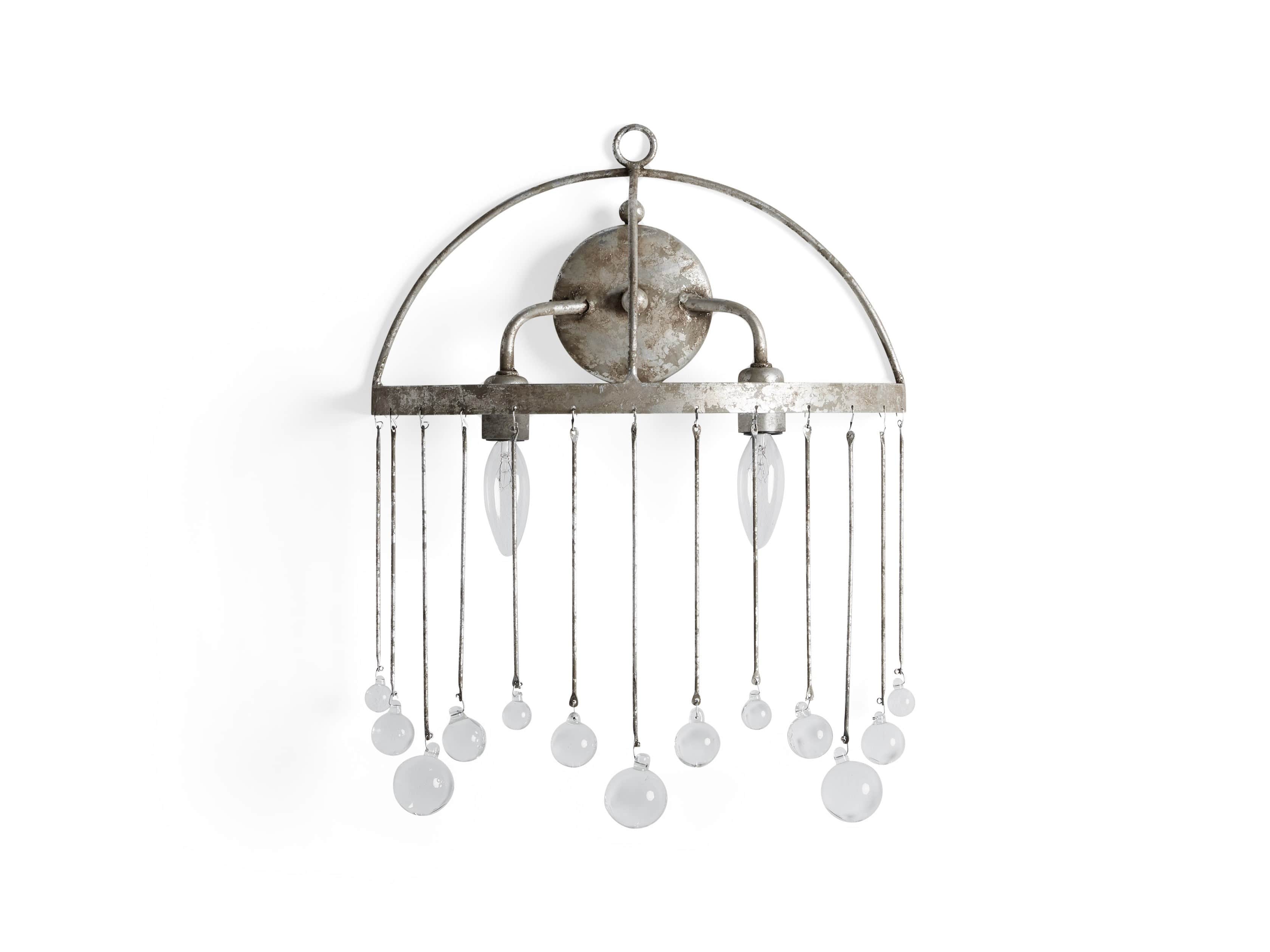 Aubrey Silver Wall Sconce, slide 4 of 4