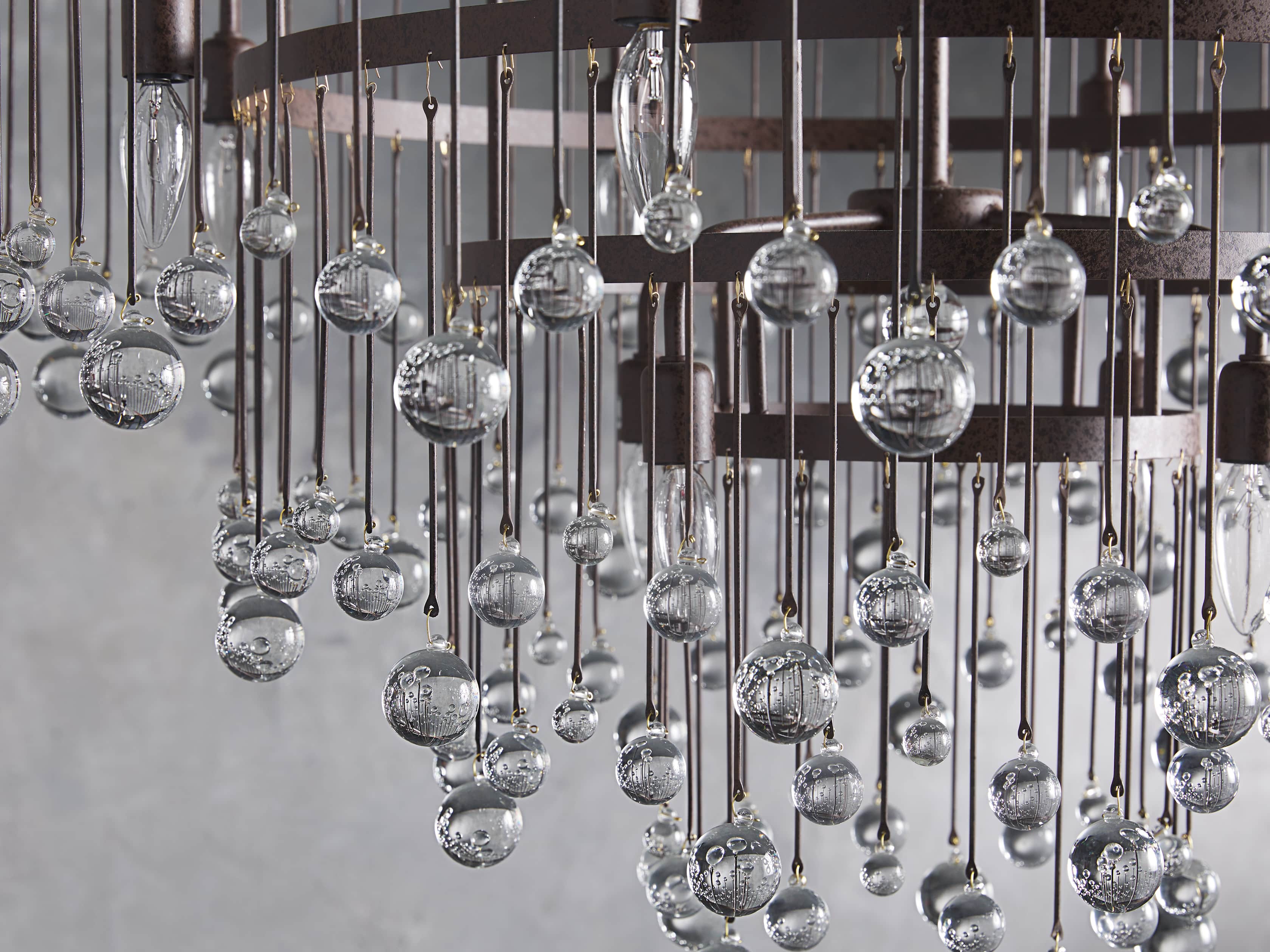Aubrey 4 Tier Chandelier in Rust, slide 3 of 6