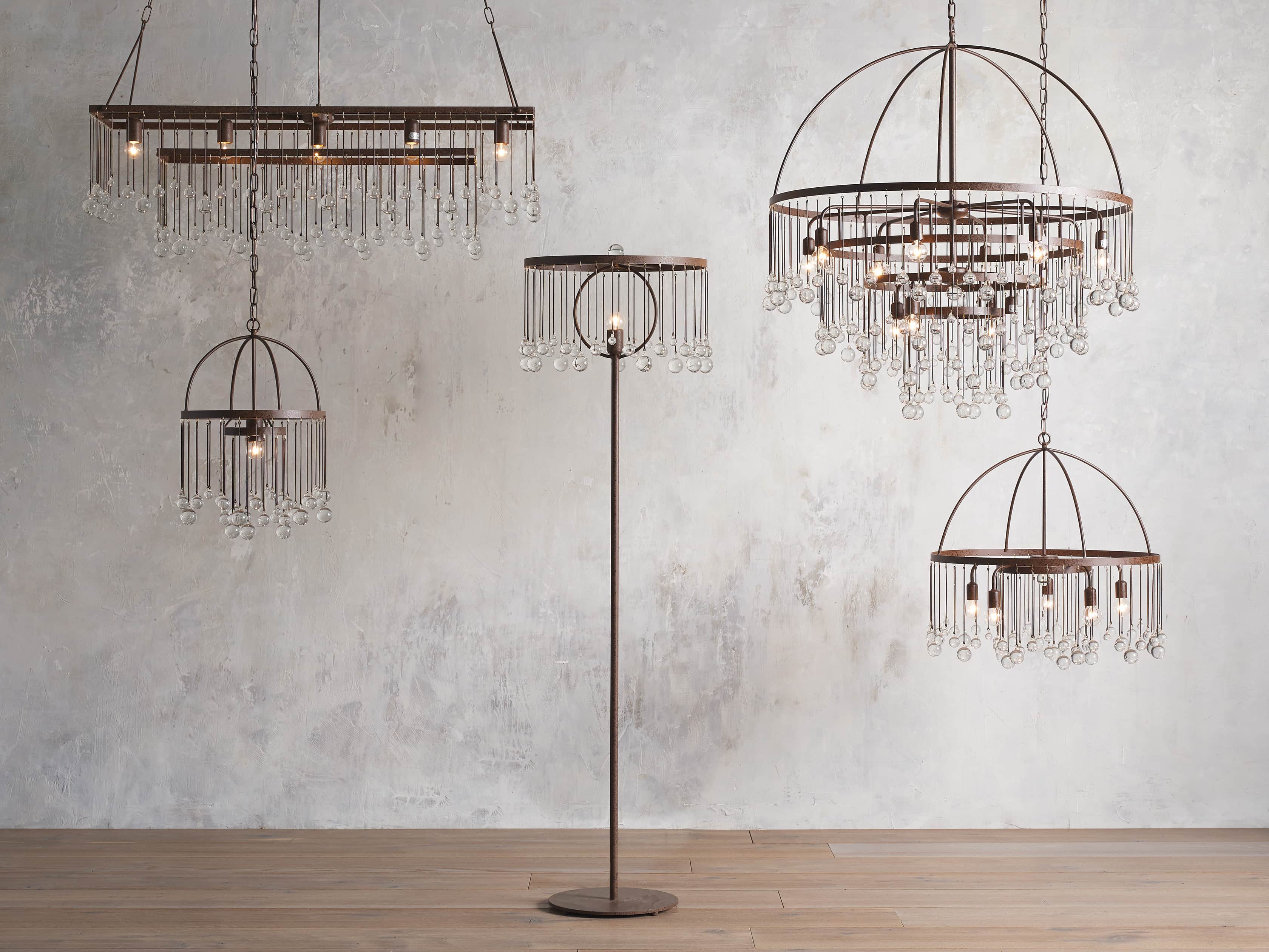 Aubrey 4 Tier Chandelier in Rust, slide 5 of 6
