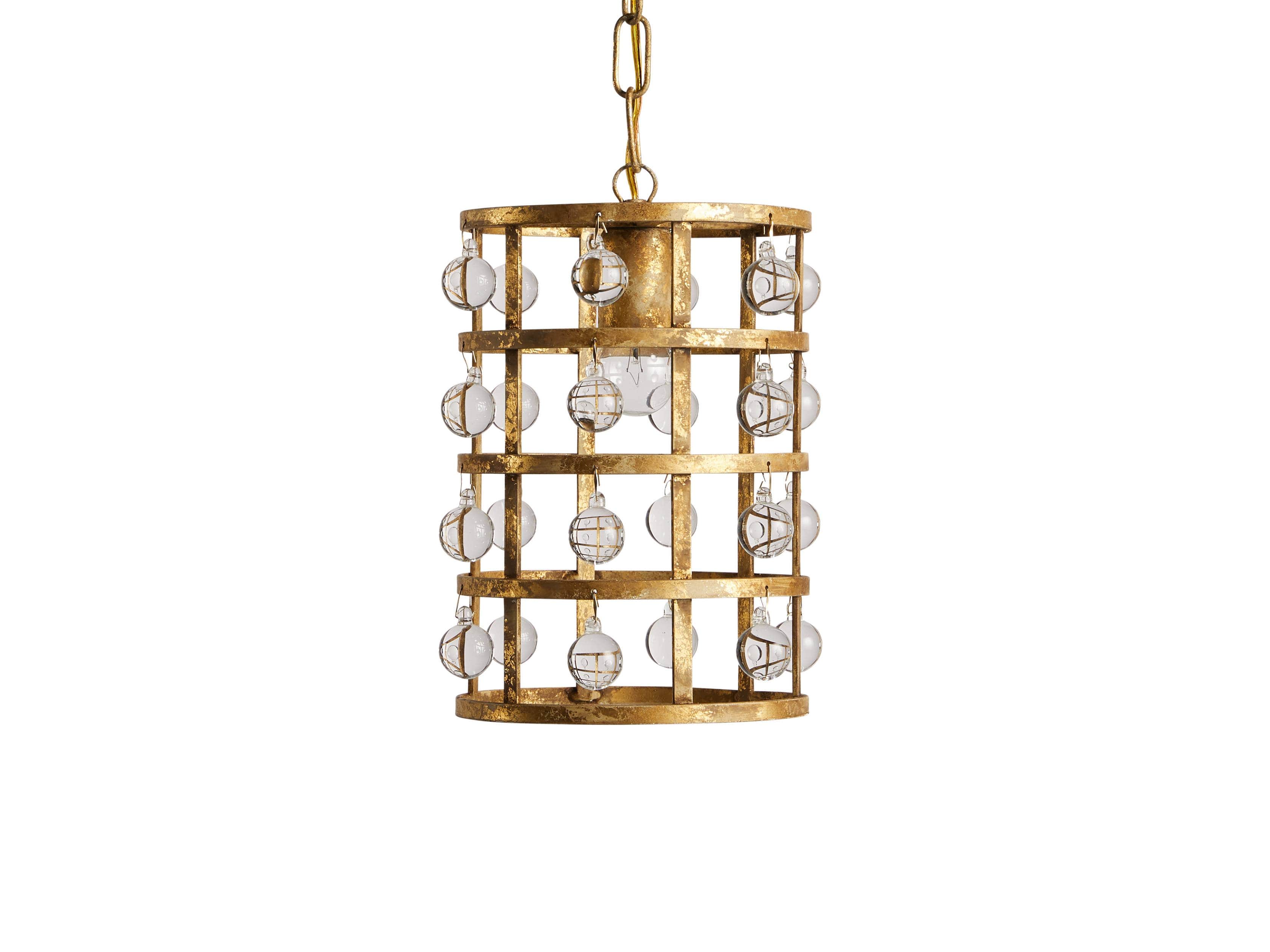 La Cage Pendant in Gold Clay