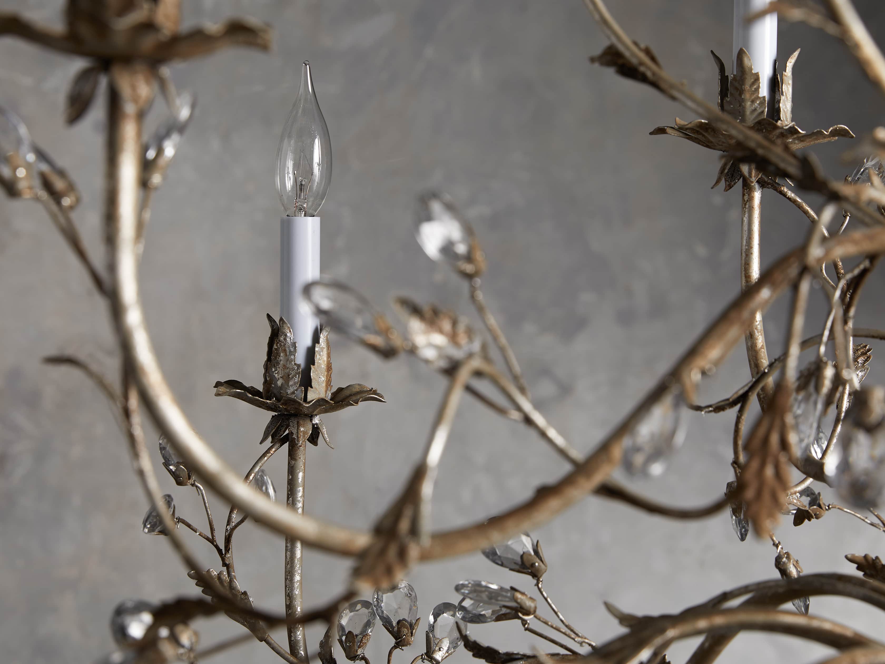 12 Light Chandelier in Silver