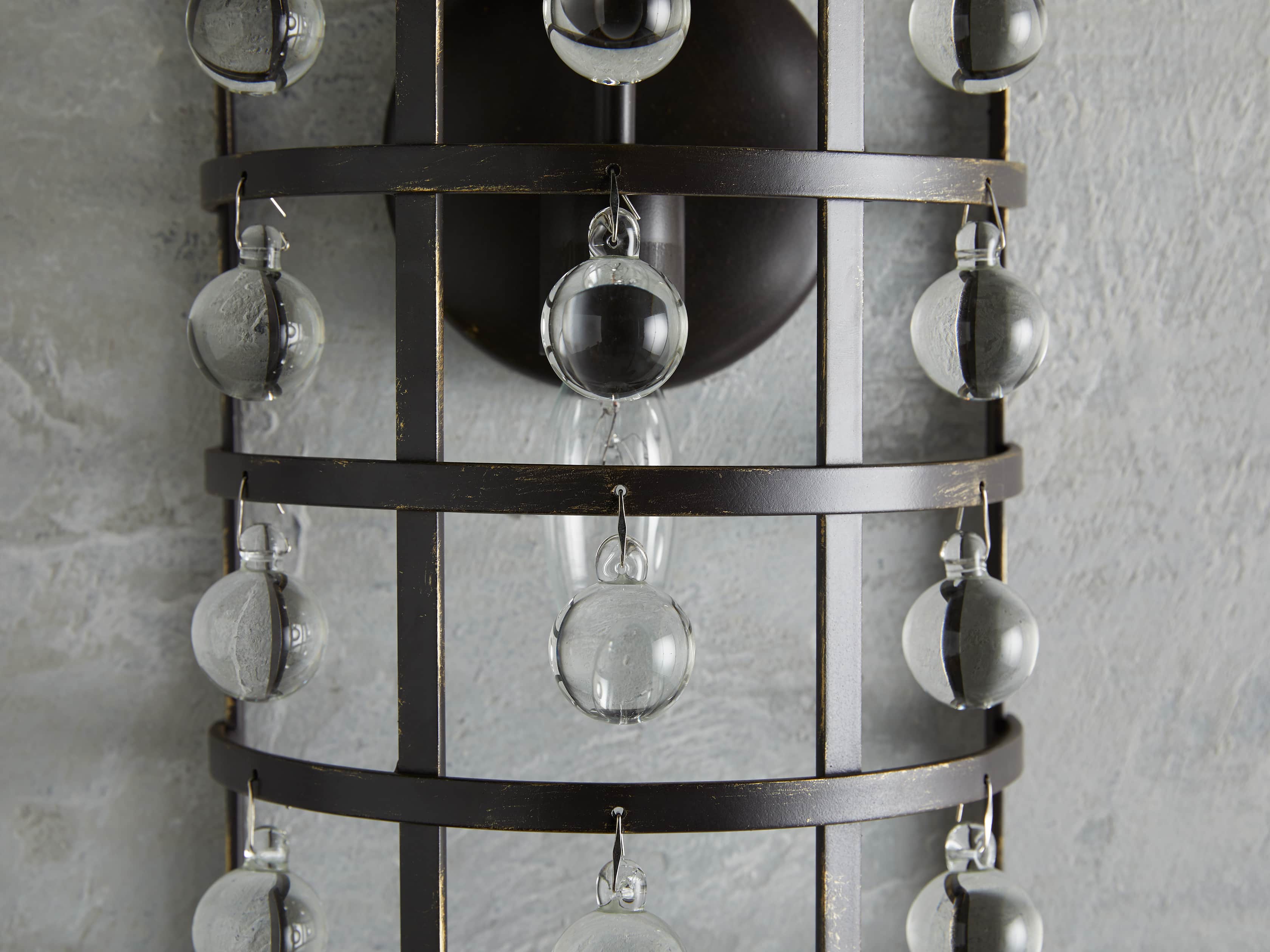 La Cage 1 Light Wall Sconce in Bronze