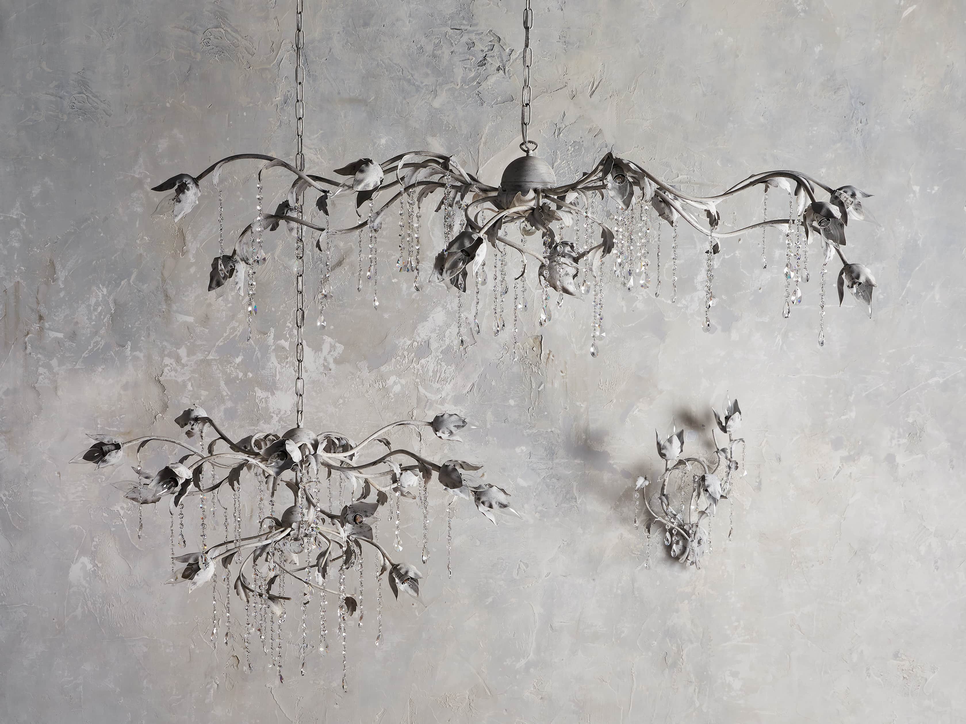 Viticcio Chandelier in Ash White, slide 5 of 6