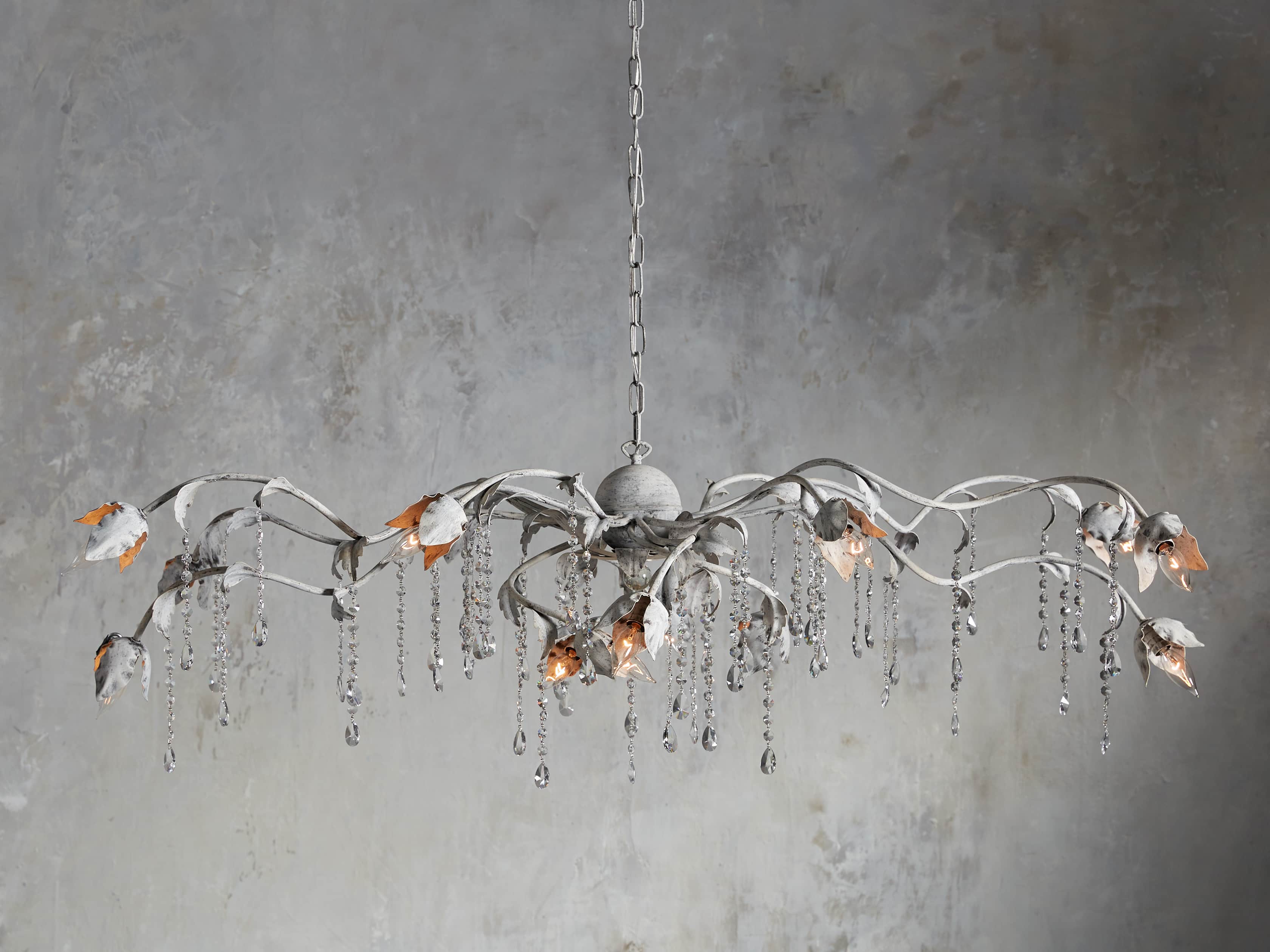 Viticcio Chandelier in Ash White, slide 1 of 6