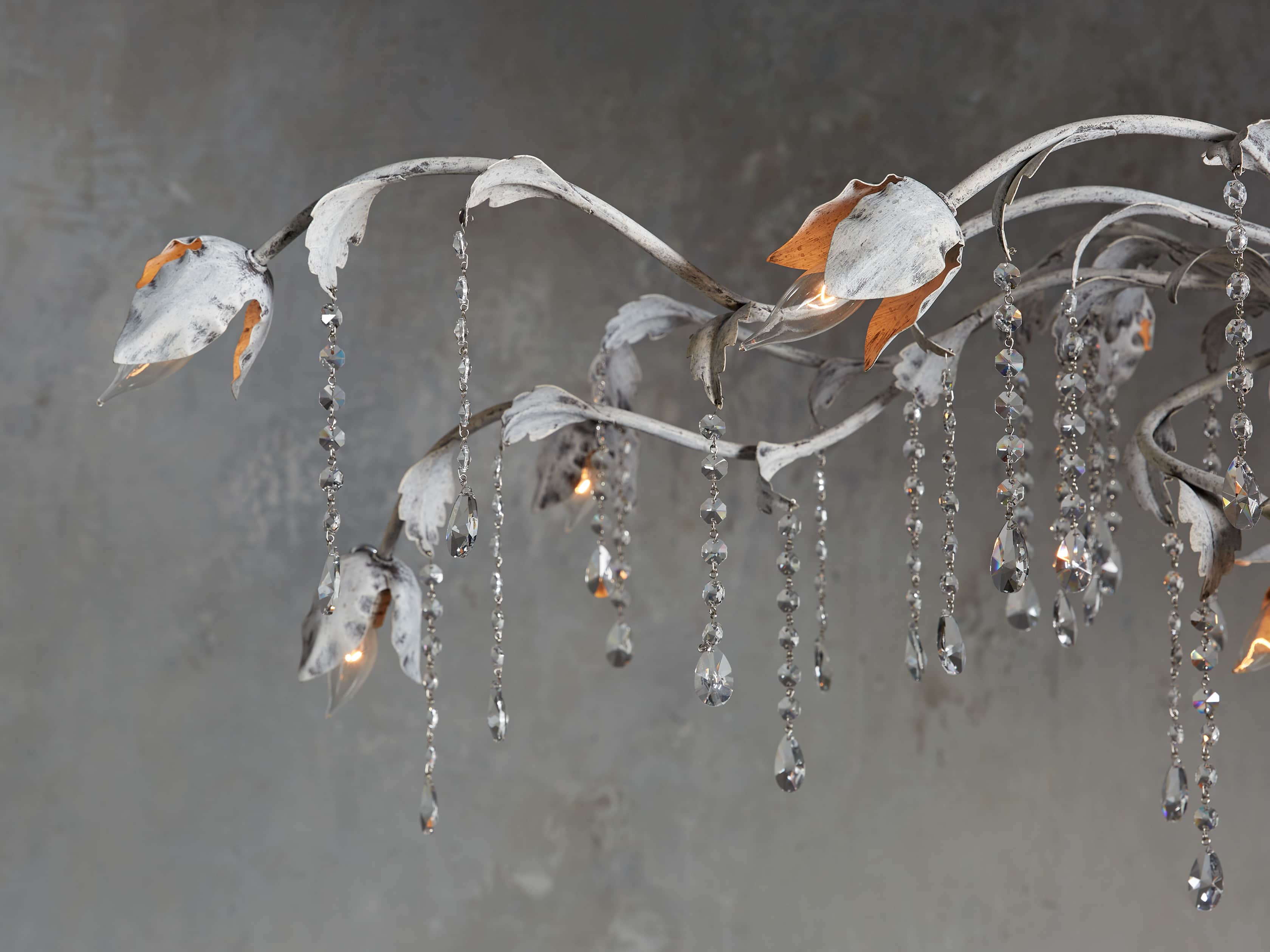 Viticcio Chandelier in Ash White, slide 3 of 6