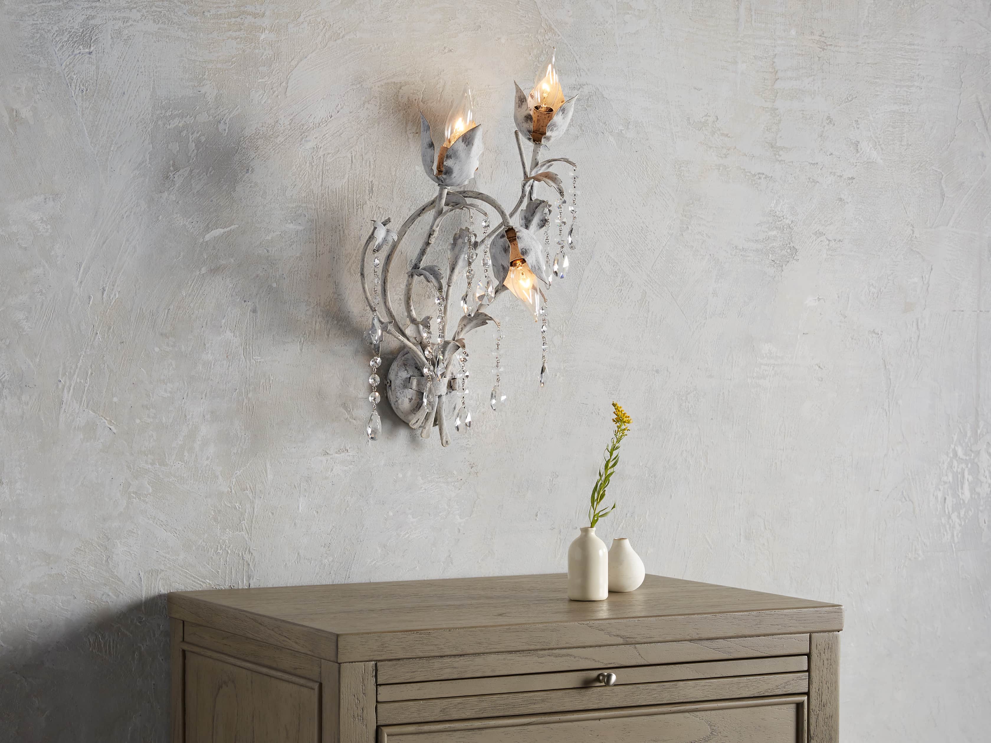 VITICCIO WALL SCONCE IN WHITE, slide 3 of 8