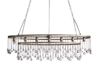 Aubrey Oval Chandelier in Silver