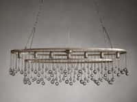 Aubrey Oval Chandelier in Silver