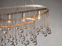 Aubrey Oval Chandelier in Silver