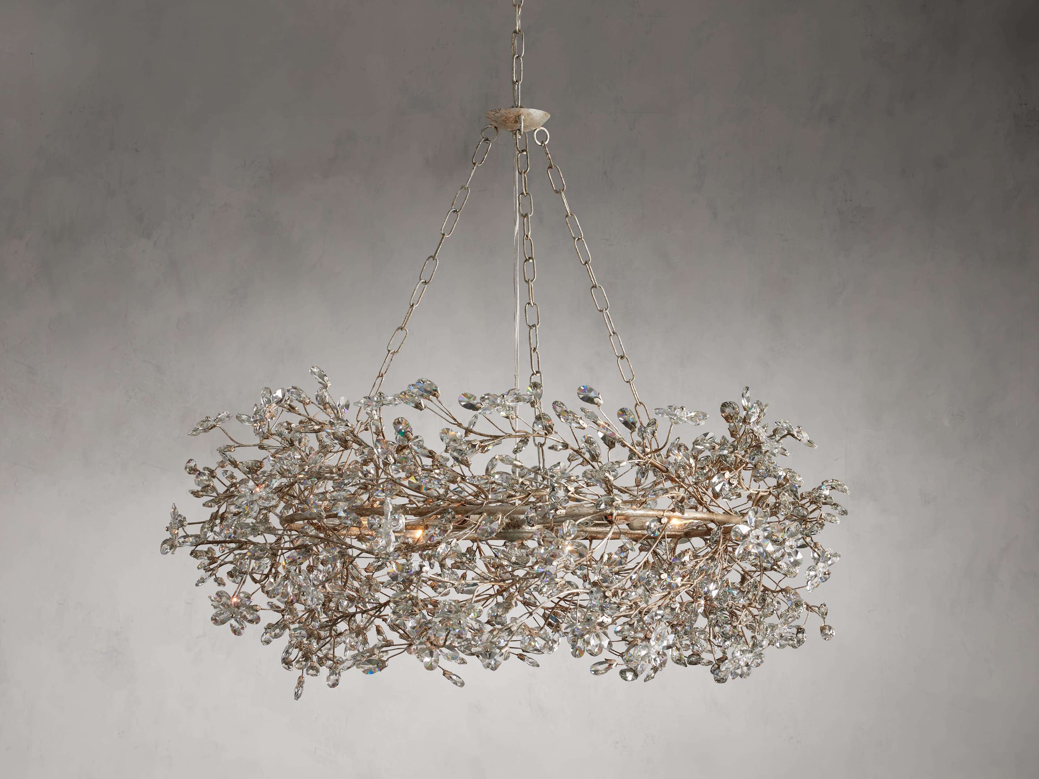 Italian brass and crystal chandelier with 12 lights —  italian-lighting-center