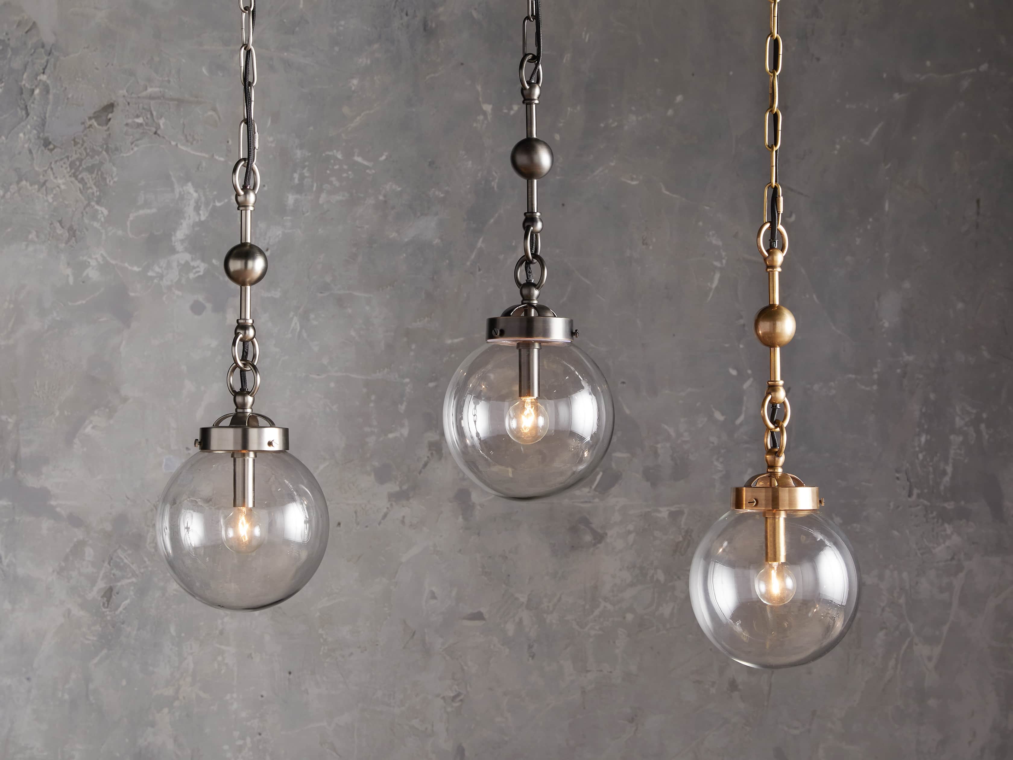Small Globe Pendant in Oil Rubbed Bronze, slide 4 of 6