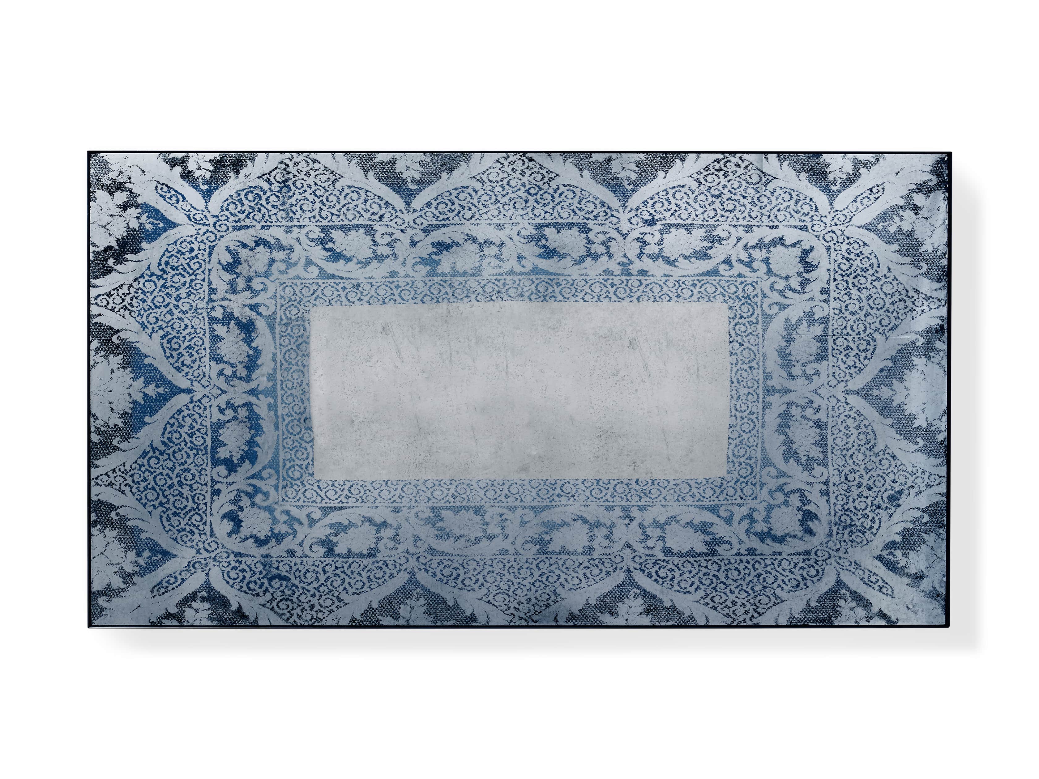 SOLANGE 76" FLOOR MIRROR IN BLUE, slide 2 of 2