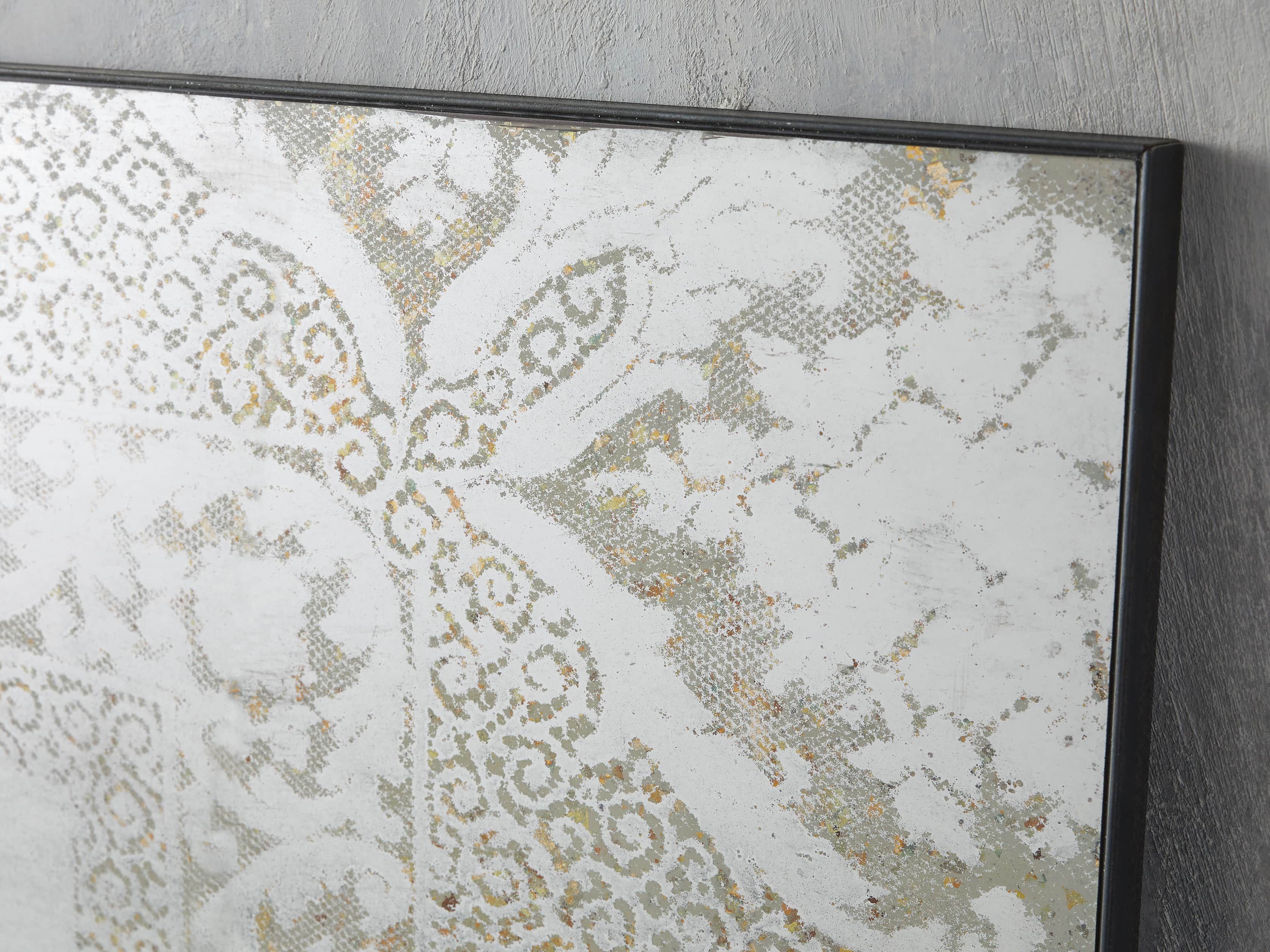 SOLANGE 76" FLOOR MIRROR IN WHITE, slide 2 of 4