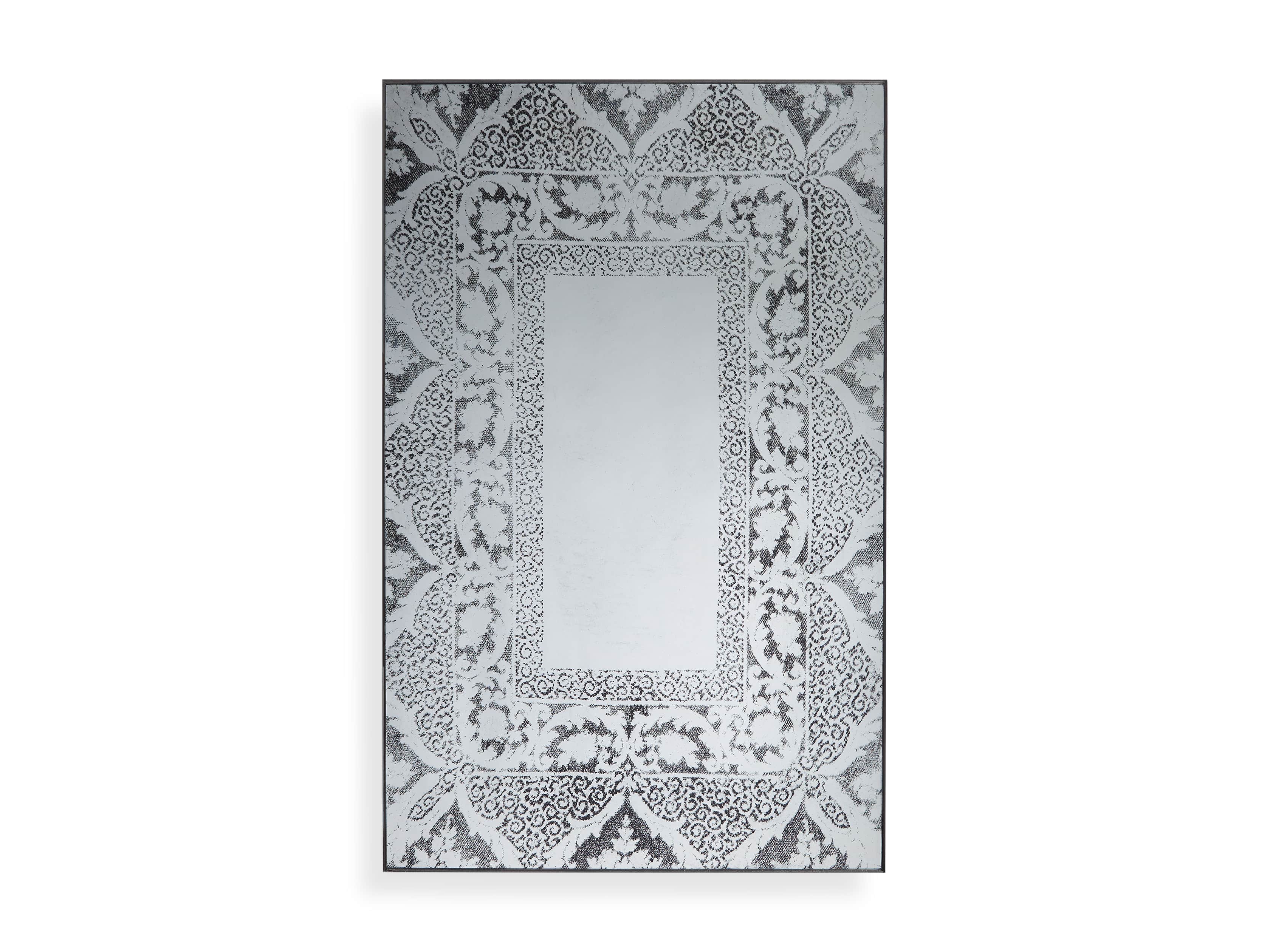 SOLANGE 66" FLOOR MIRROR IN BLACK, slide 4 of 4