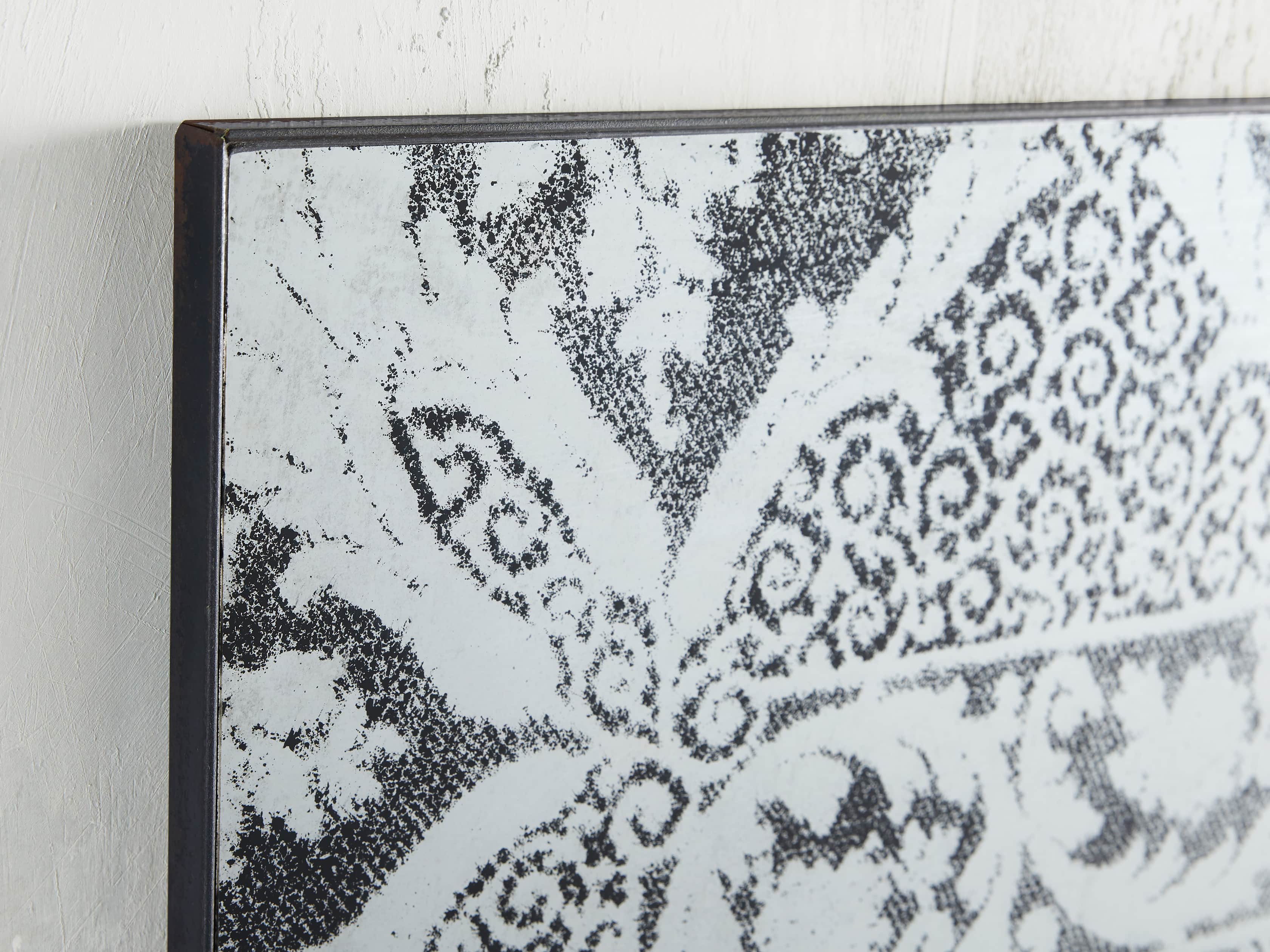 SOLANGE 66" FLOOR MIRROR IN BLACK, slide 2 of 4