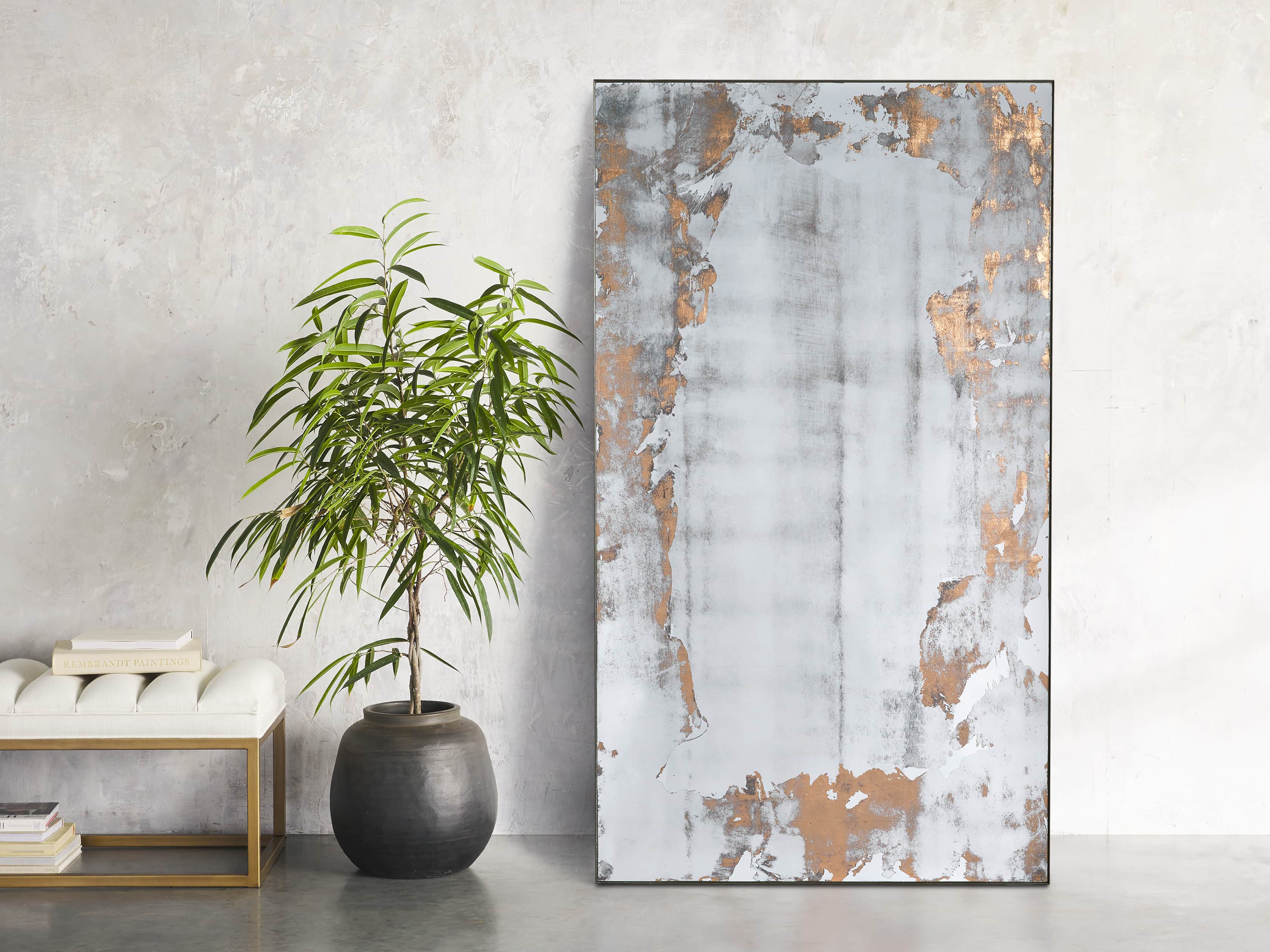 Iona 84" Floor Mirror In Copper, slide 1 of 4