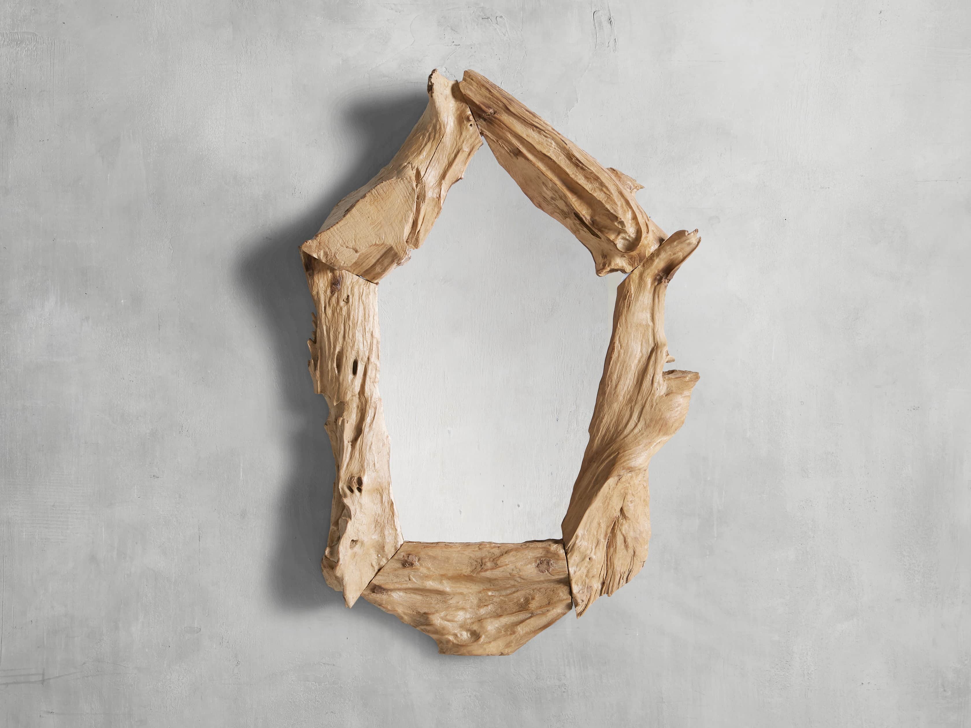Teak Root 15.75" Wall Mirror, slide 3 of 5