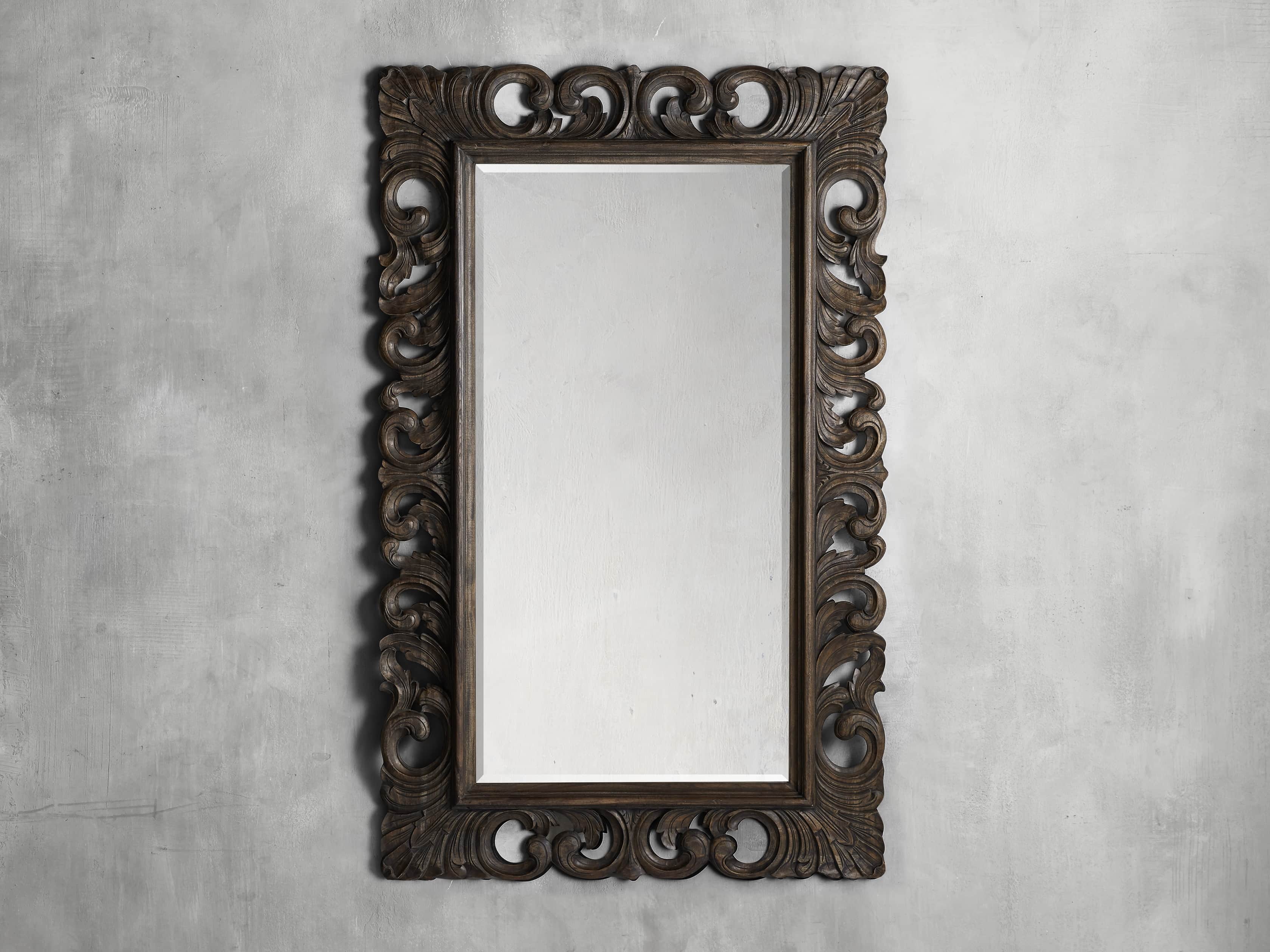 PORTER 84" FLOOR MIRROR IN BROWN, slide 3 of 5