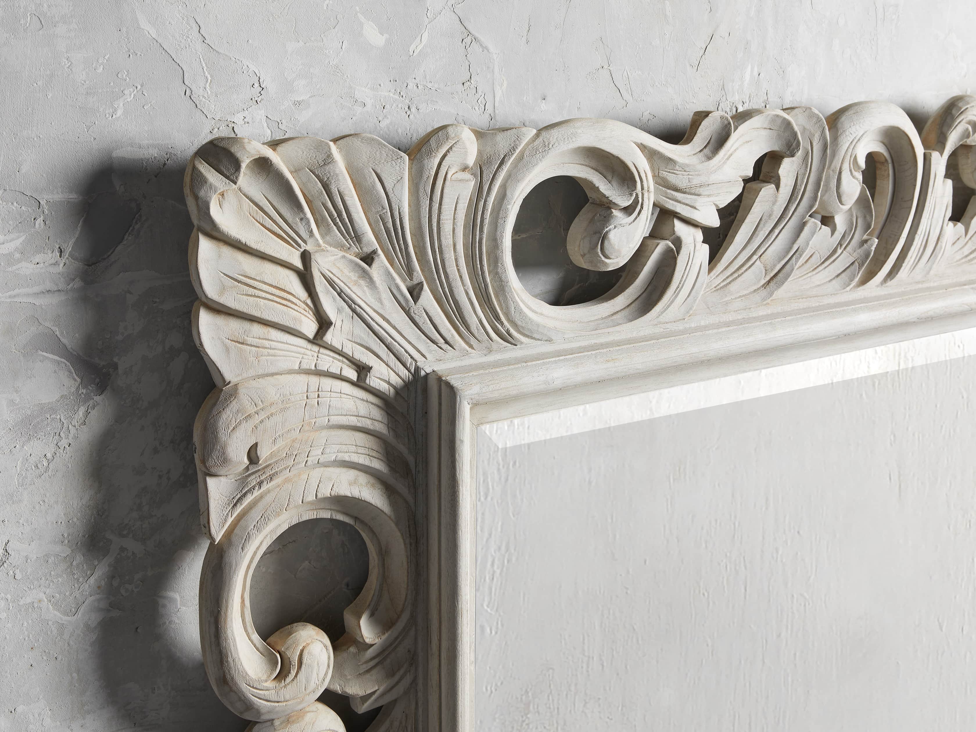 Large Porter Wall Mirror in Flax, slide 2 of 3
