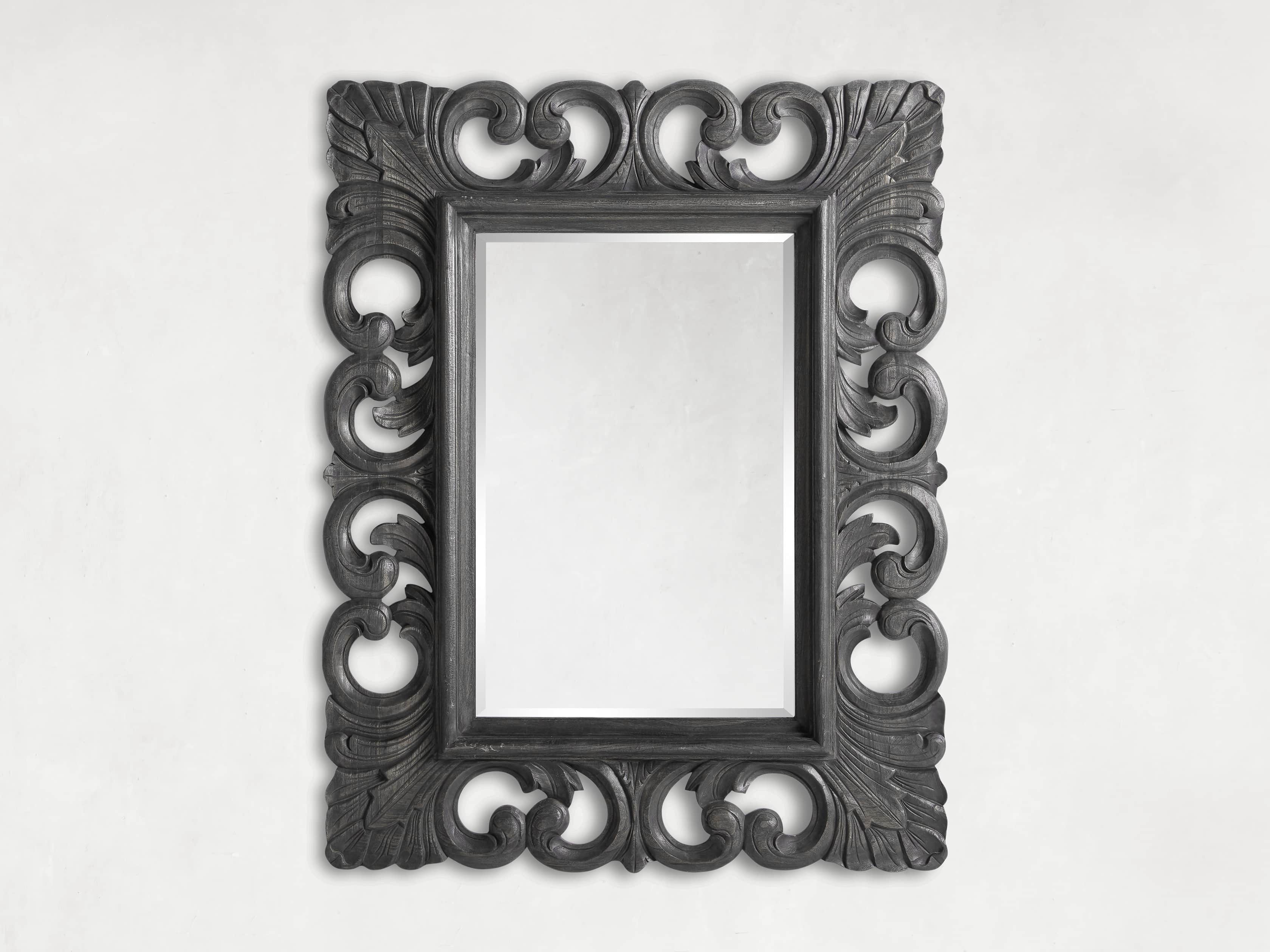 Porter 52" Wall Mirror in Black, slide 3 of 4