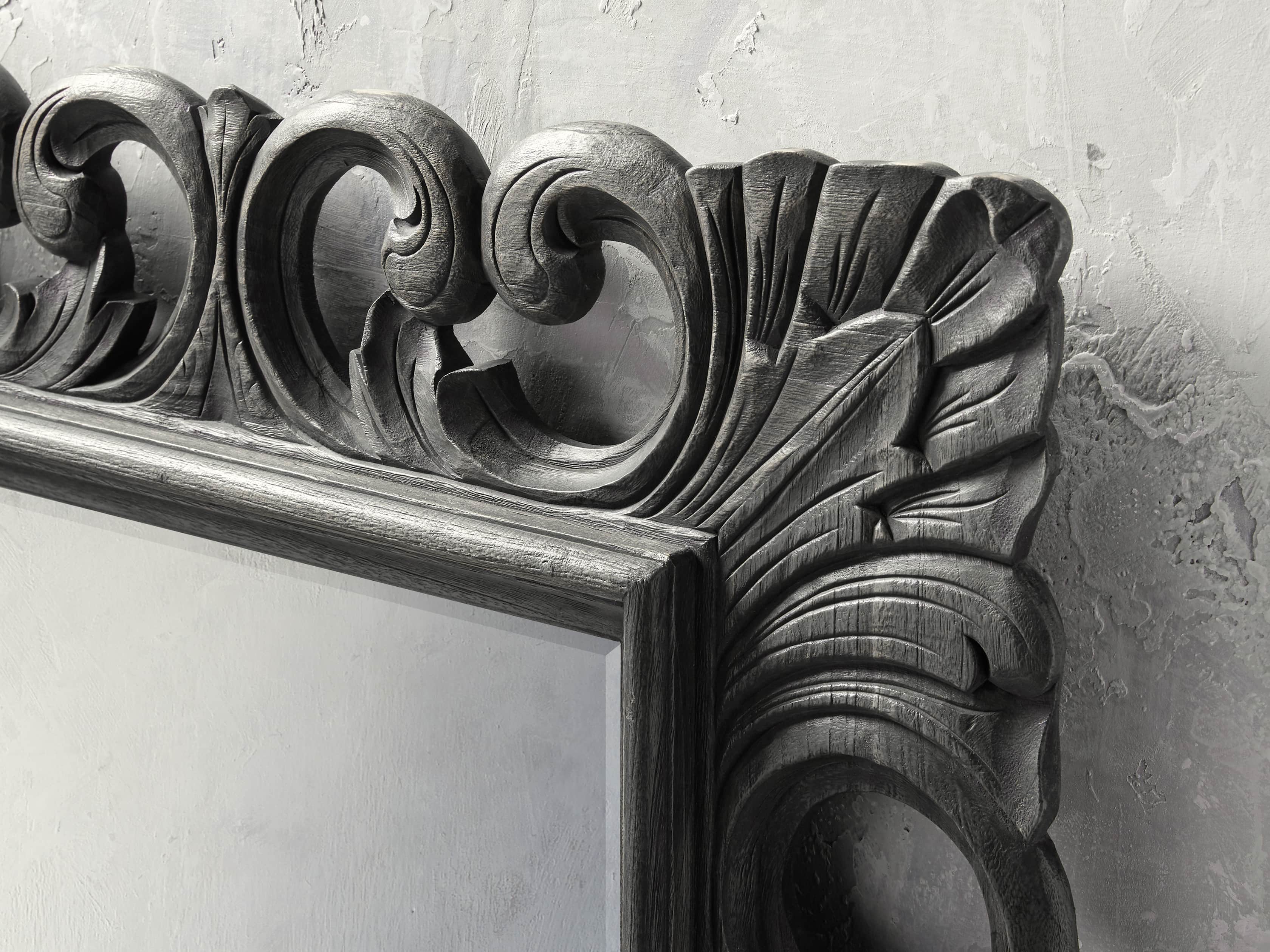 Porter 52" Wall Mirror in Black, slide 2 of 4