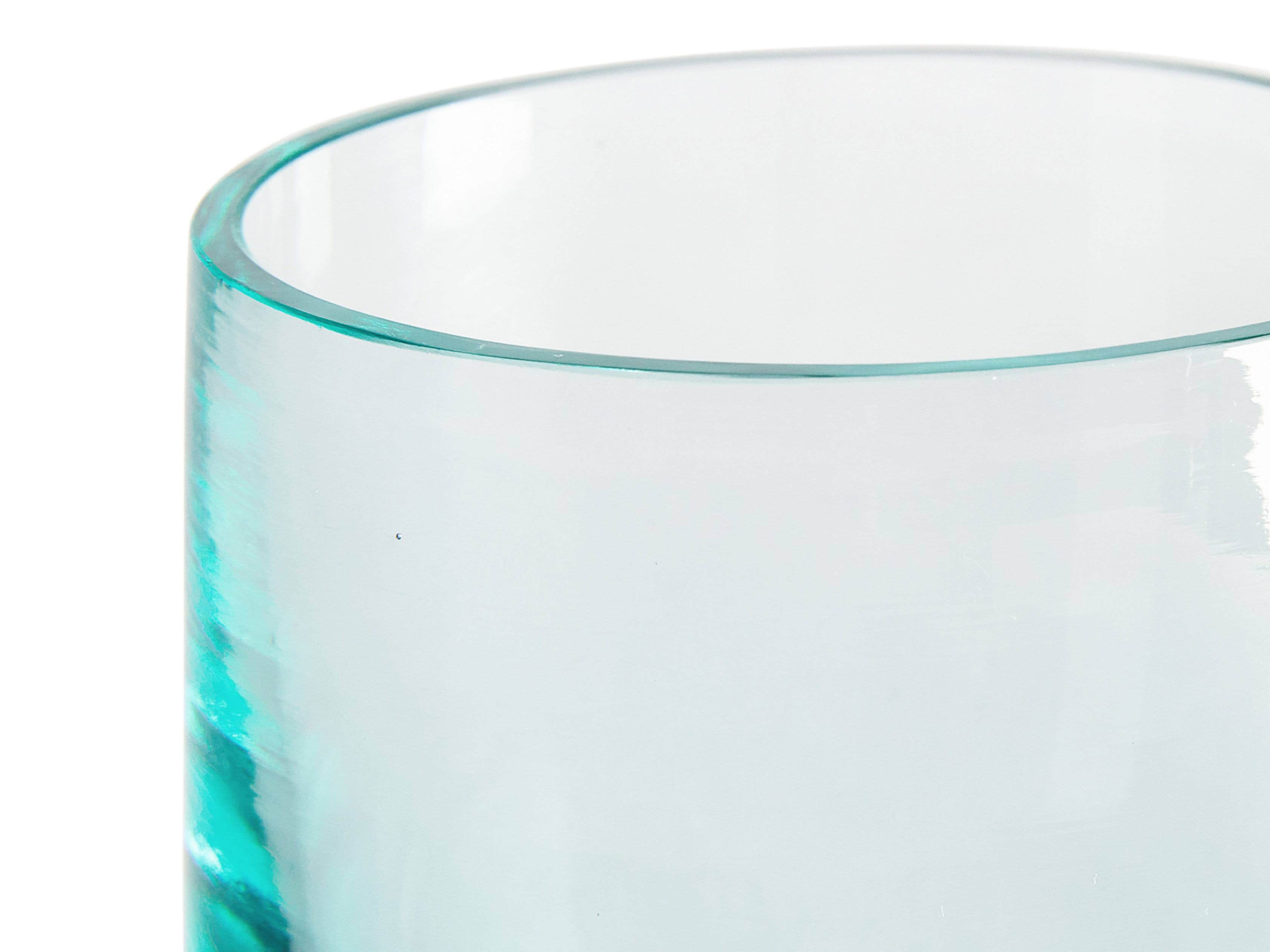 Light Blue Glass Votive Holder Set (Set of 6)