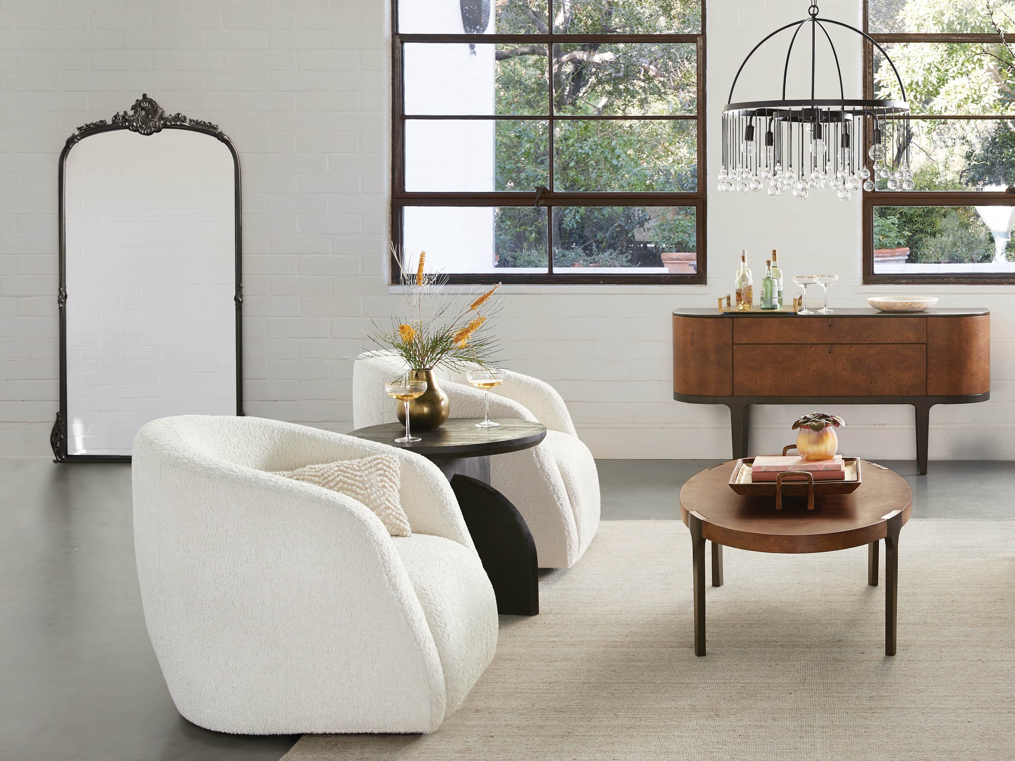 AMELIE 74" FLOOR MIRROR IN BLACK, slide 4 of 6