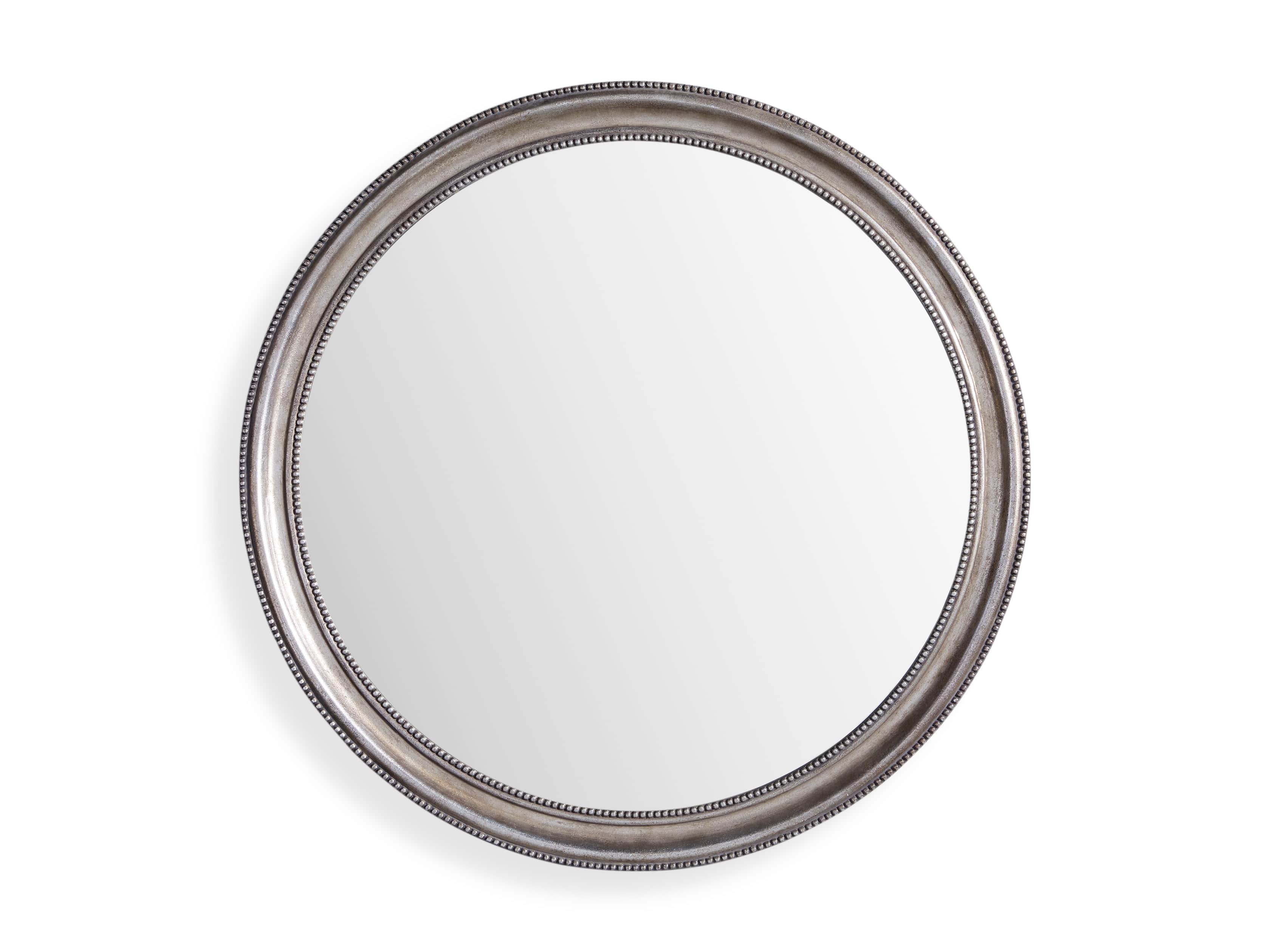 PIERRE 42" ROUND MIRROR IN SILVER, slide 5 of 5