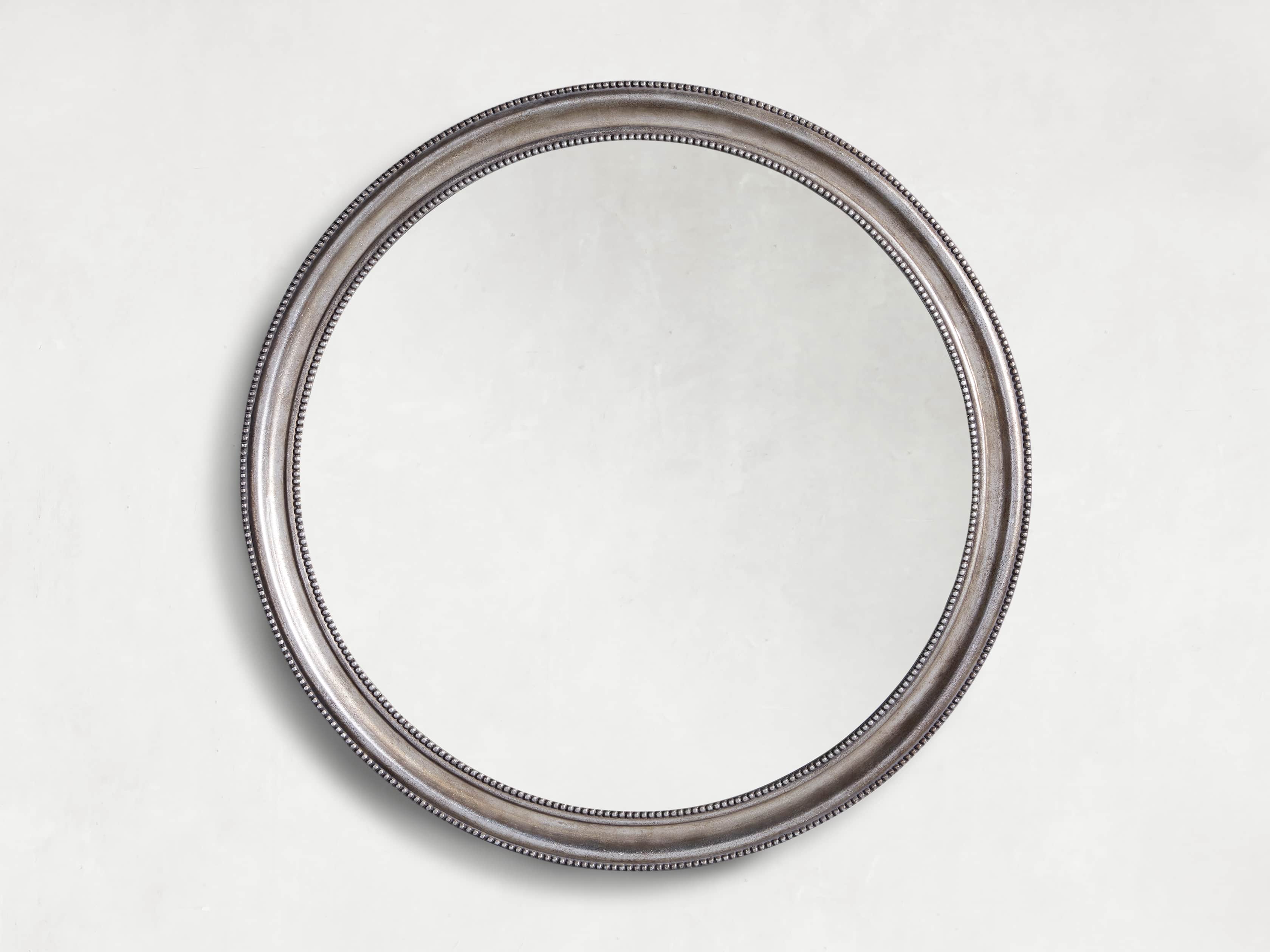 PIERRE 42" ROUND MIRROR IN SILVER, slide 3 of 5