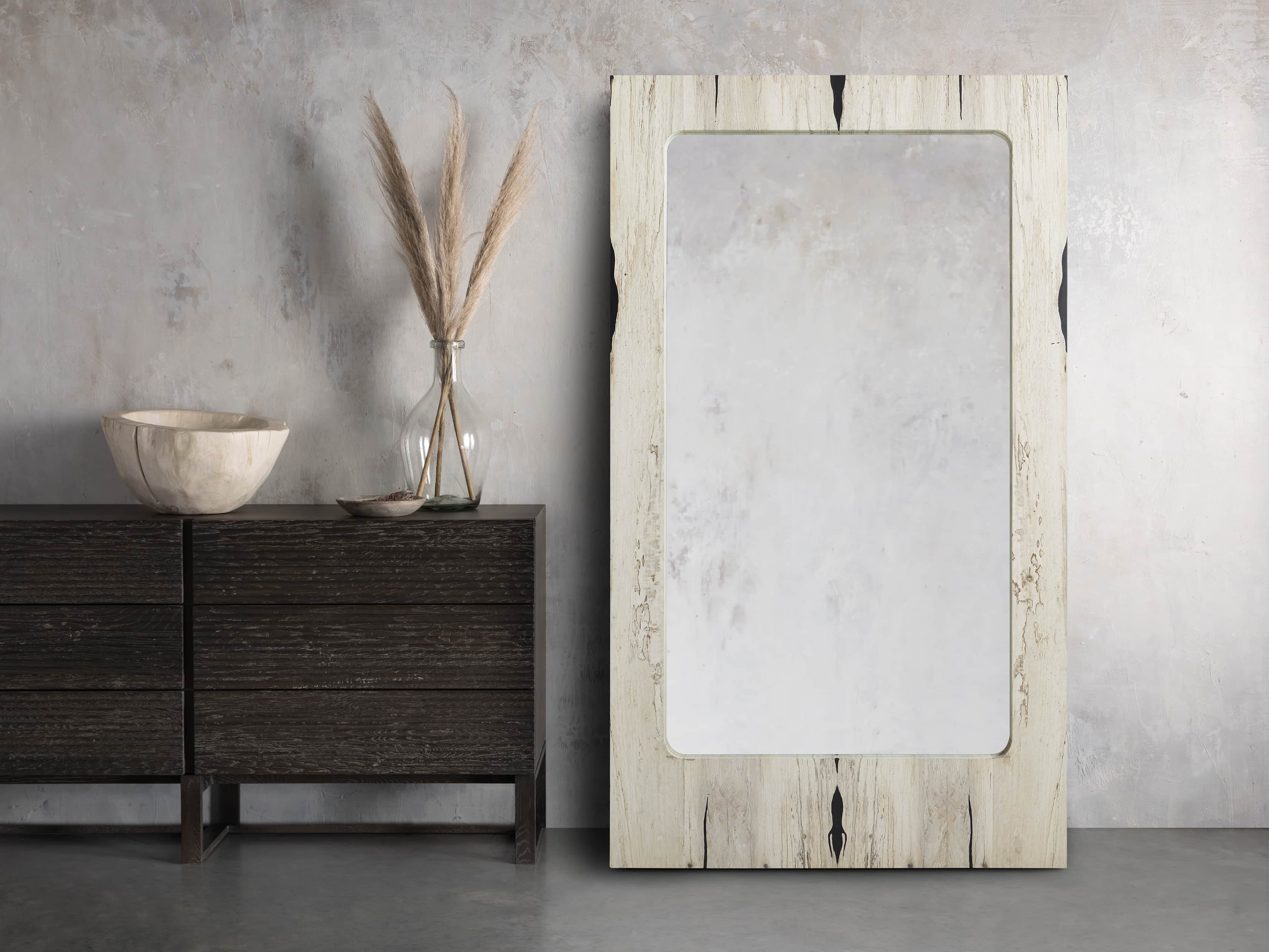 Nika Spalted Oak Mirror, slide 1 of 3