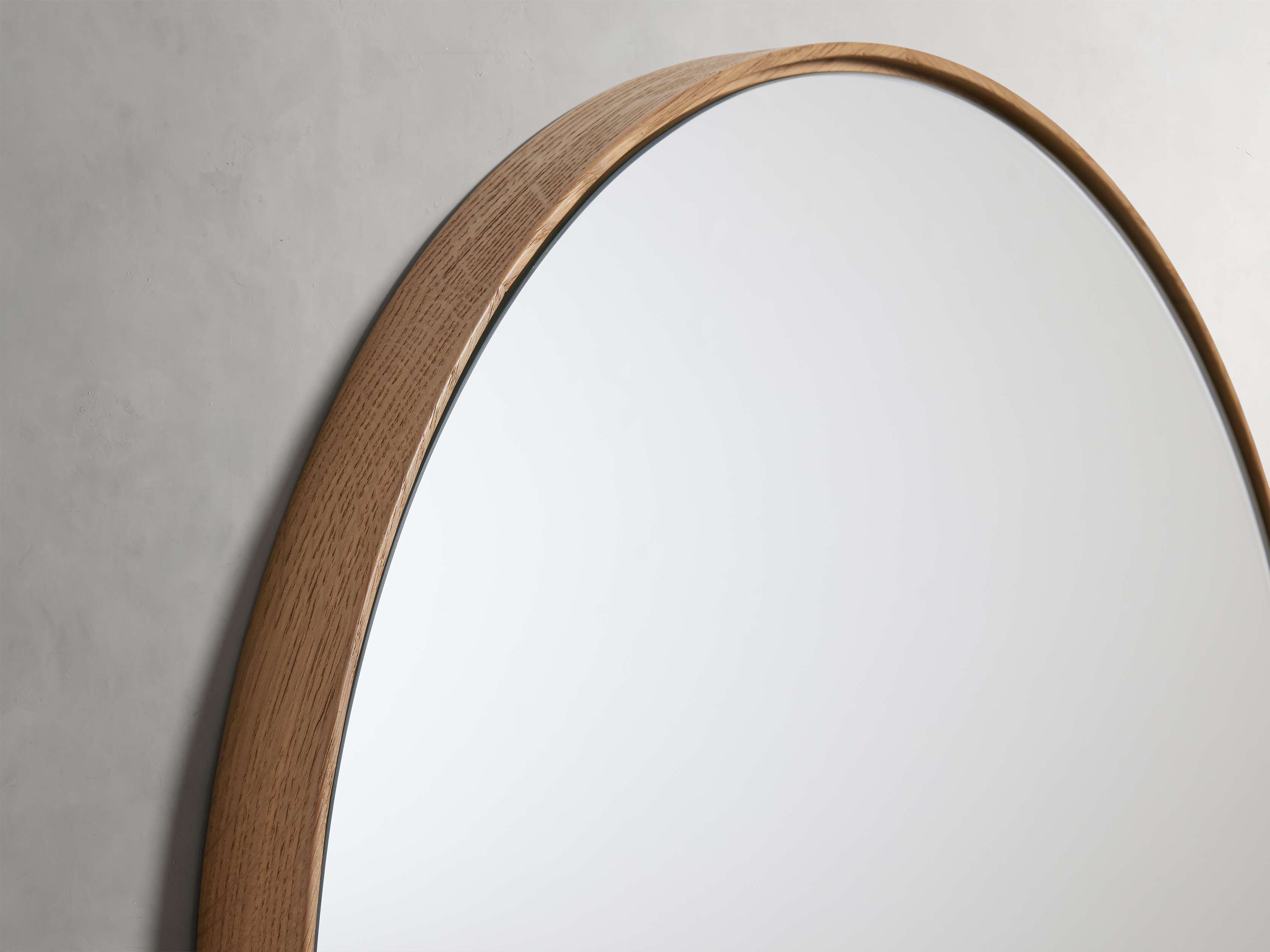【新品未使用】WALL MIRROR RO-011〈OAK〉SAC WORKS Oak Wall Mirror with Shelf - Elegant Design