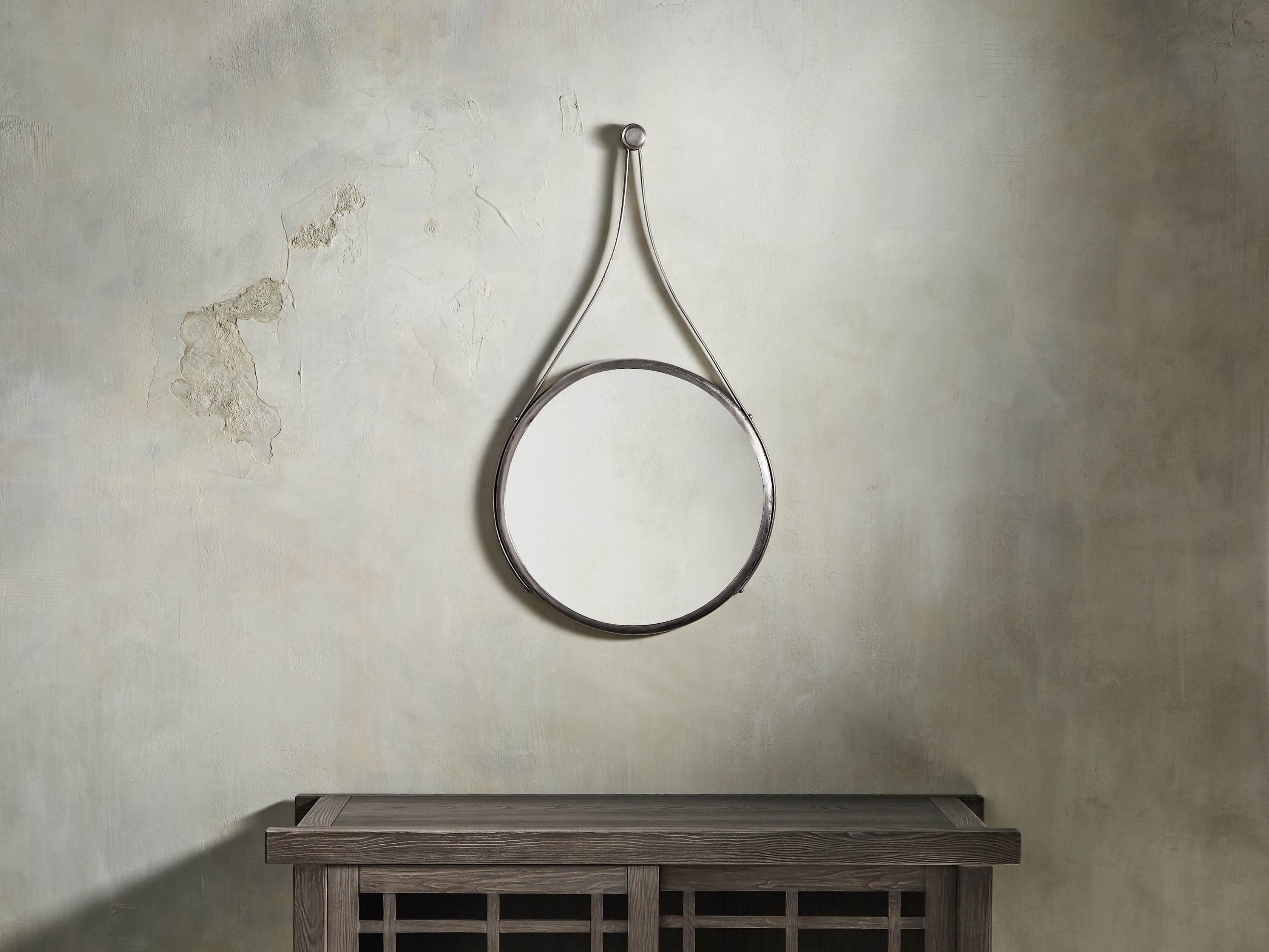 Francesco 20" Mirror in Antique Nickel