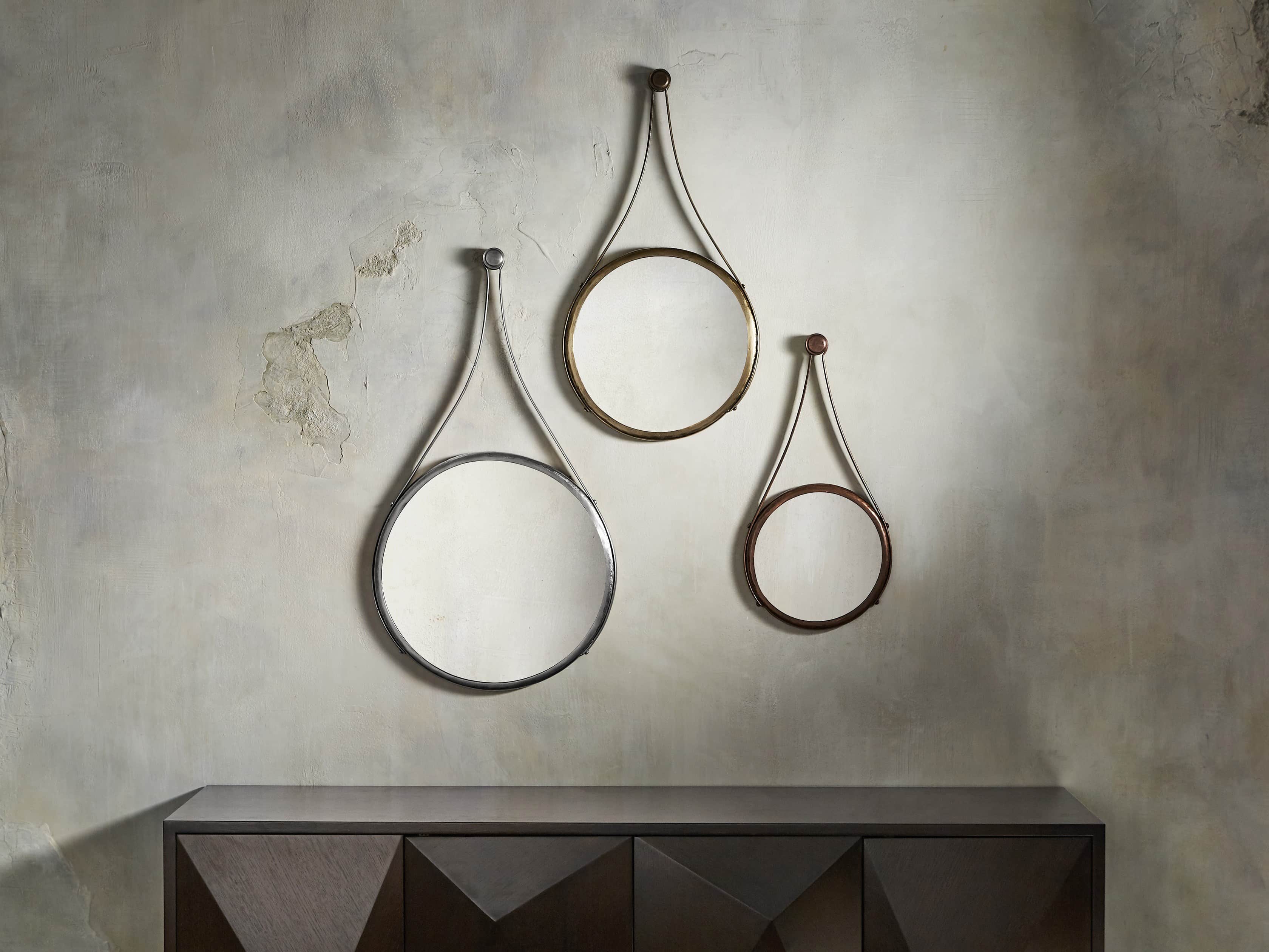 Francesco 20" Mirror in Antique Nickel