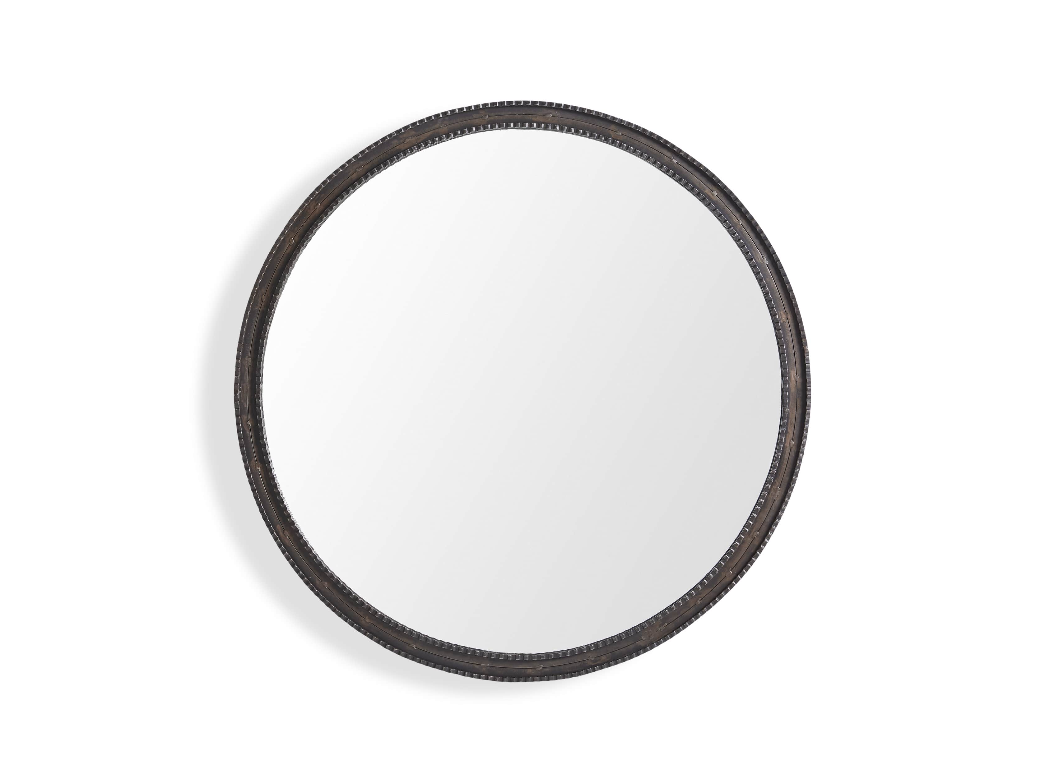 Galileo 42" Iron Round Mirror