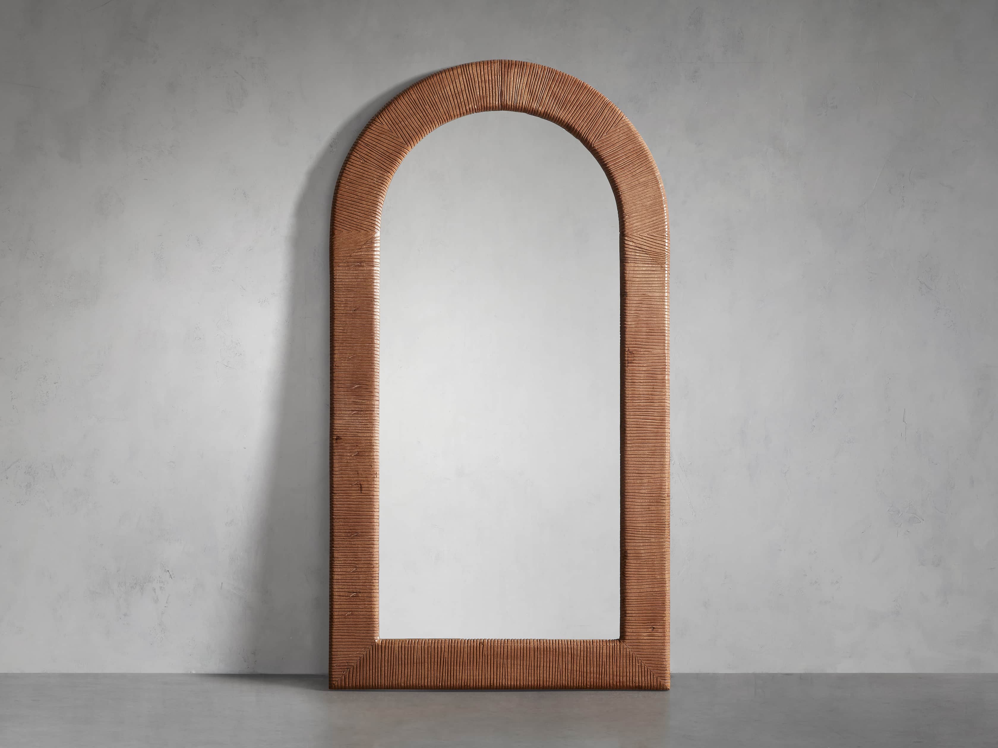 Chisel Arch Floor Mirror