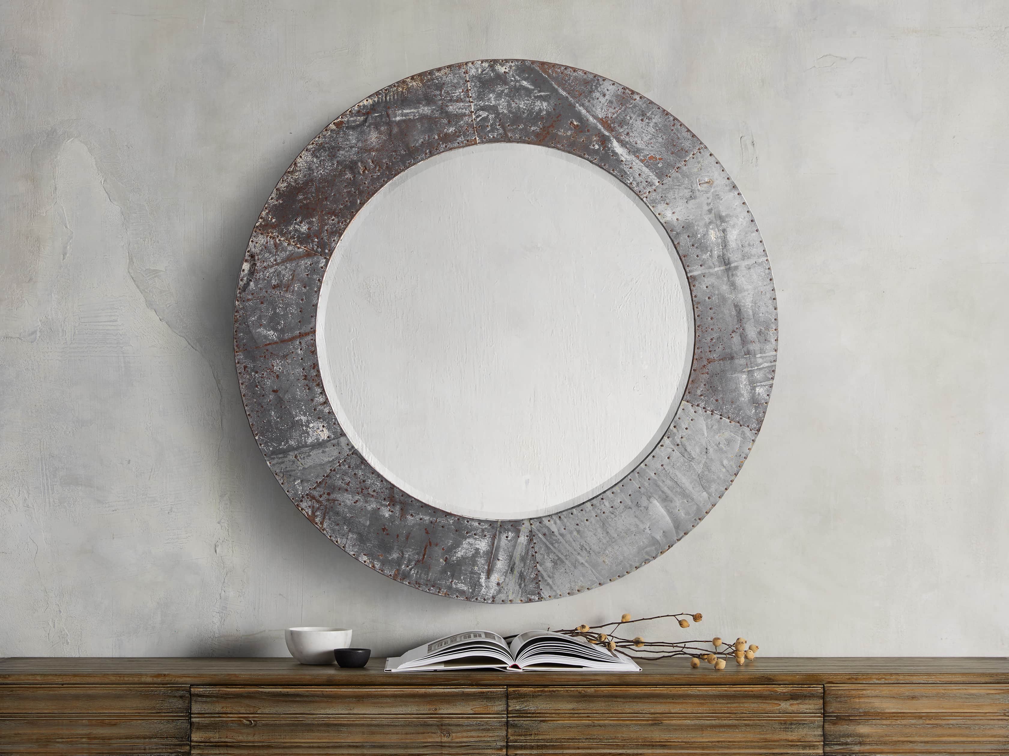 42" Caspian Round Mirror, slide 1 of 3