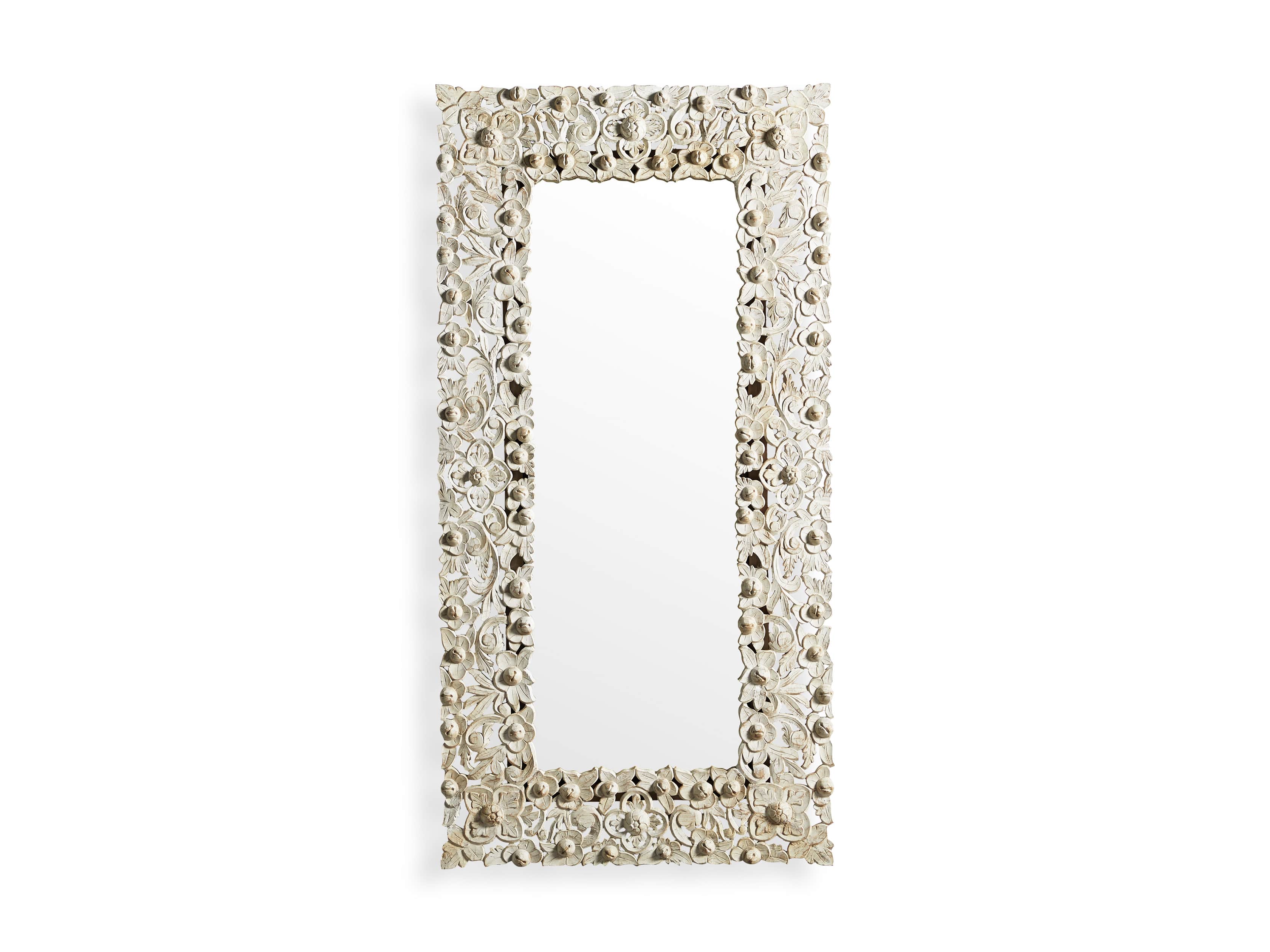 FLOURISH 71" FLOOR MIRROR IN WHITE, slide 4 of 4