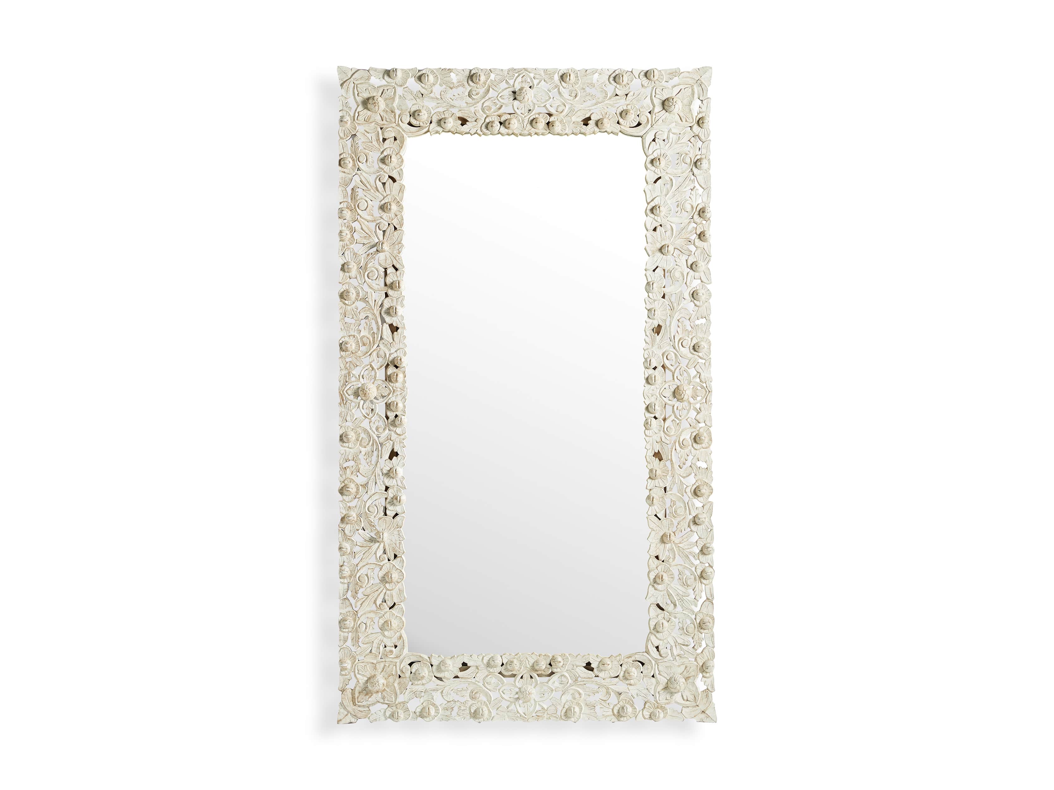 48" Flourish Mirror in White, slide 3 of 3