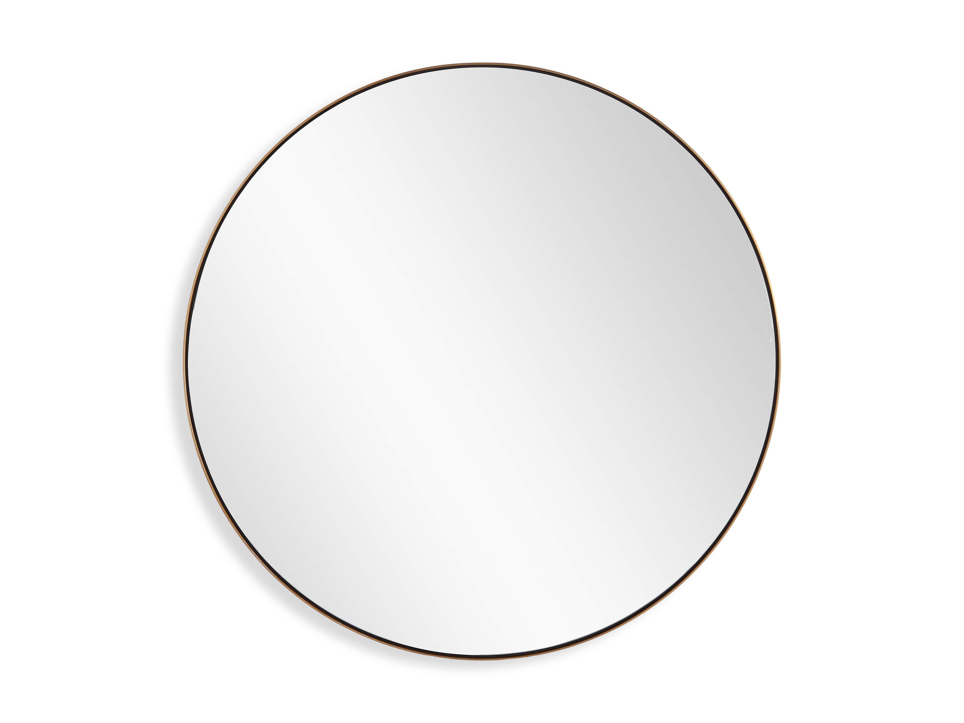 Linnea Round Mirror in Brass, slide 4 of 4