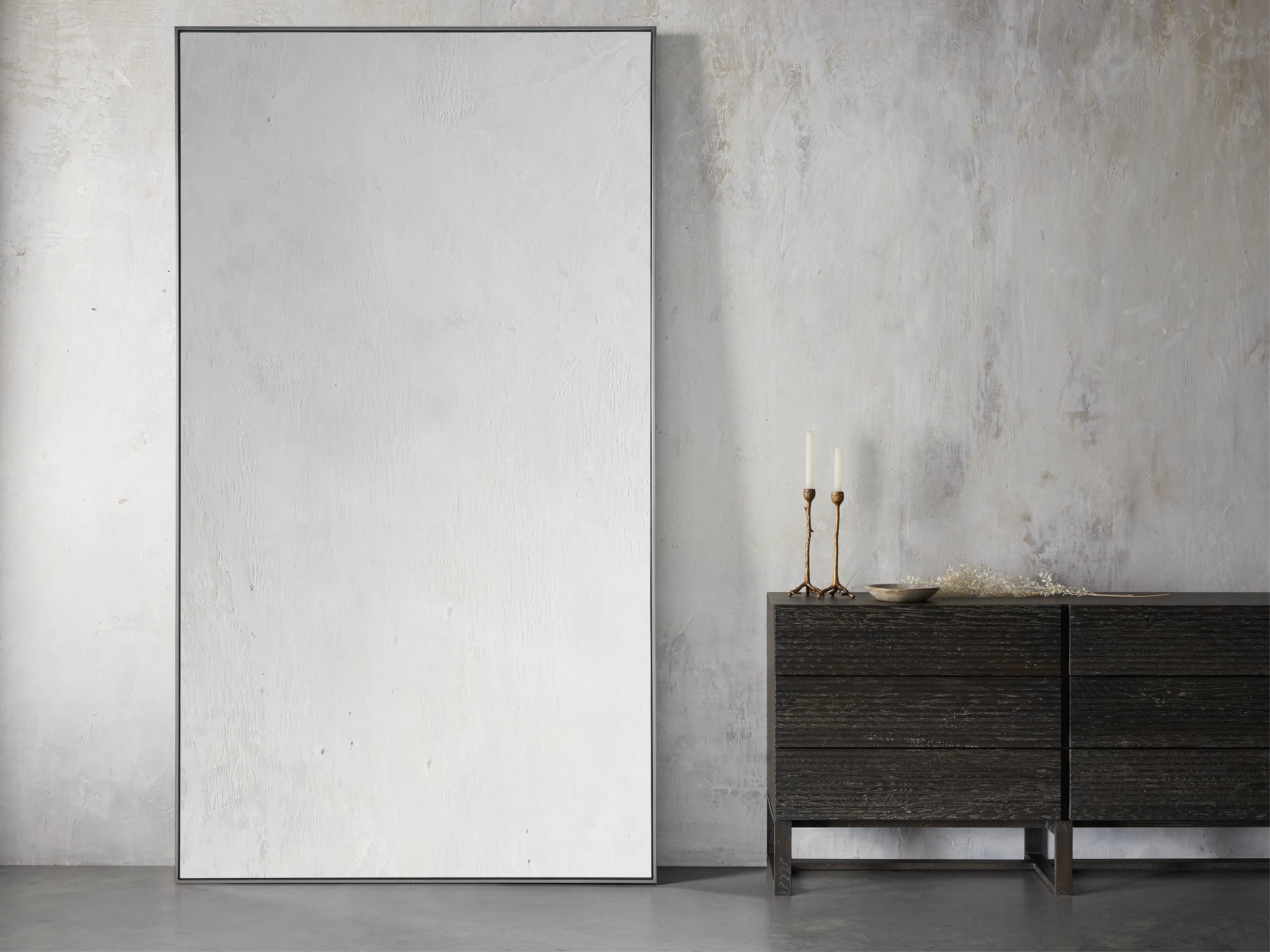 Linnea Floor Mirror in Pewter 54x96, slide 1 of 3
